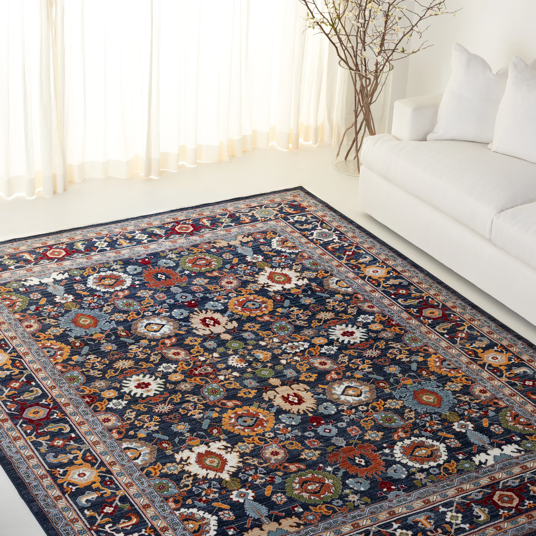 Ralph Lauren USA製 ツイード ラグ 220×200 希少 Lauren Ralph Lauren Allington Rug | LRL1108 | Safavieh