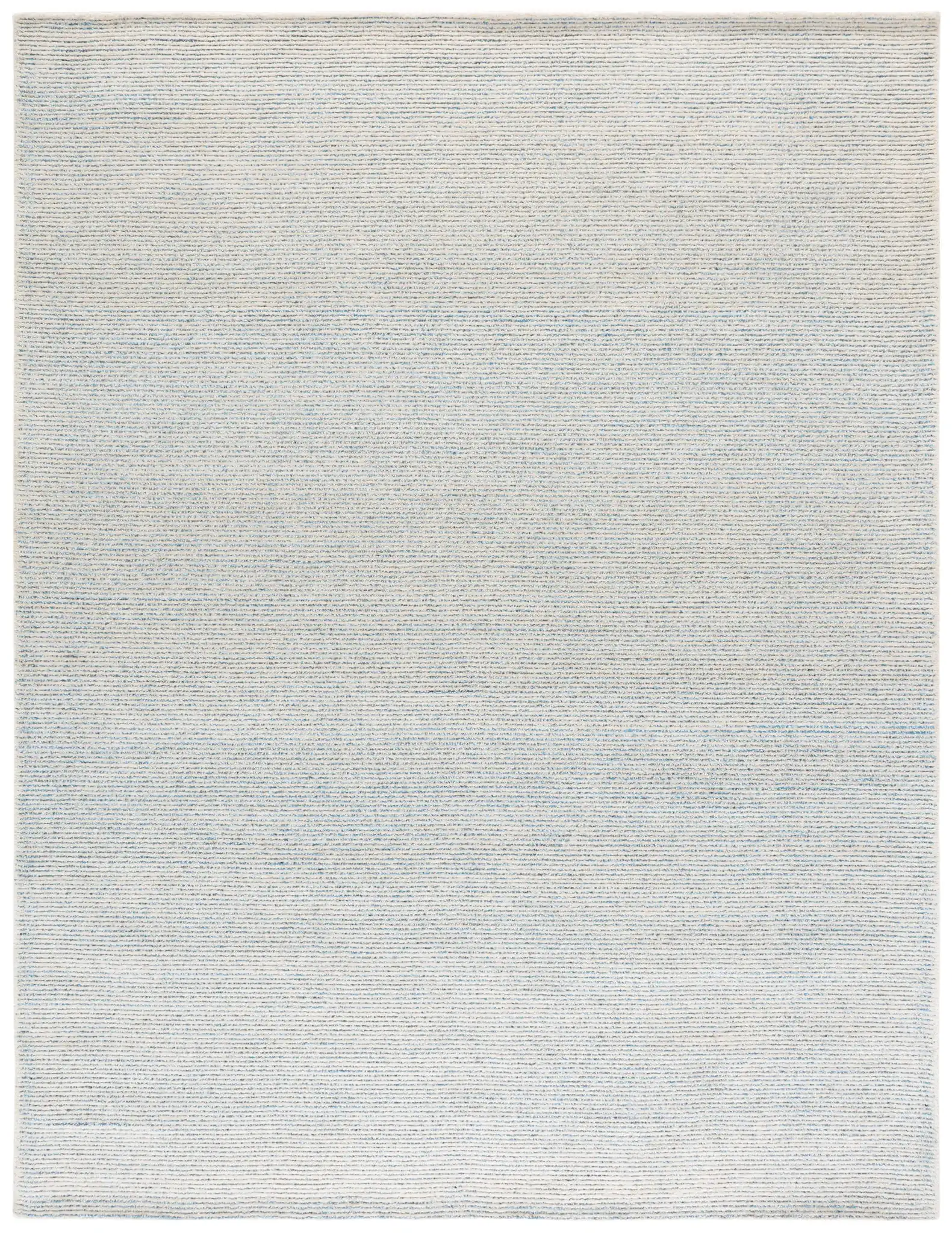 Abstract Linear Hand-Tufted Rug in Blue / Gray