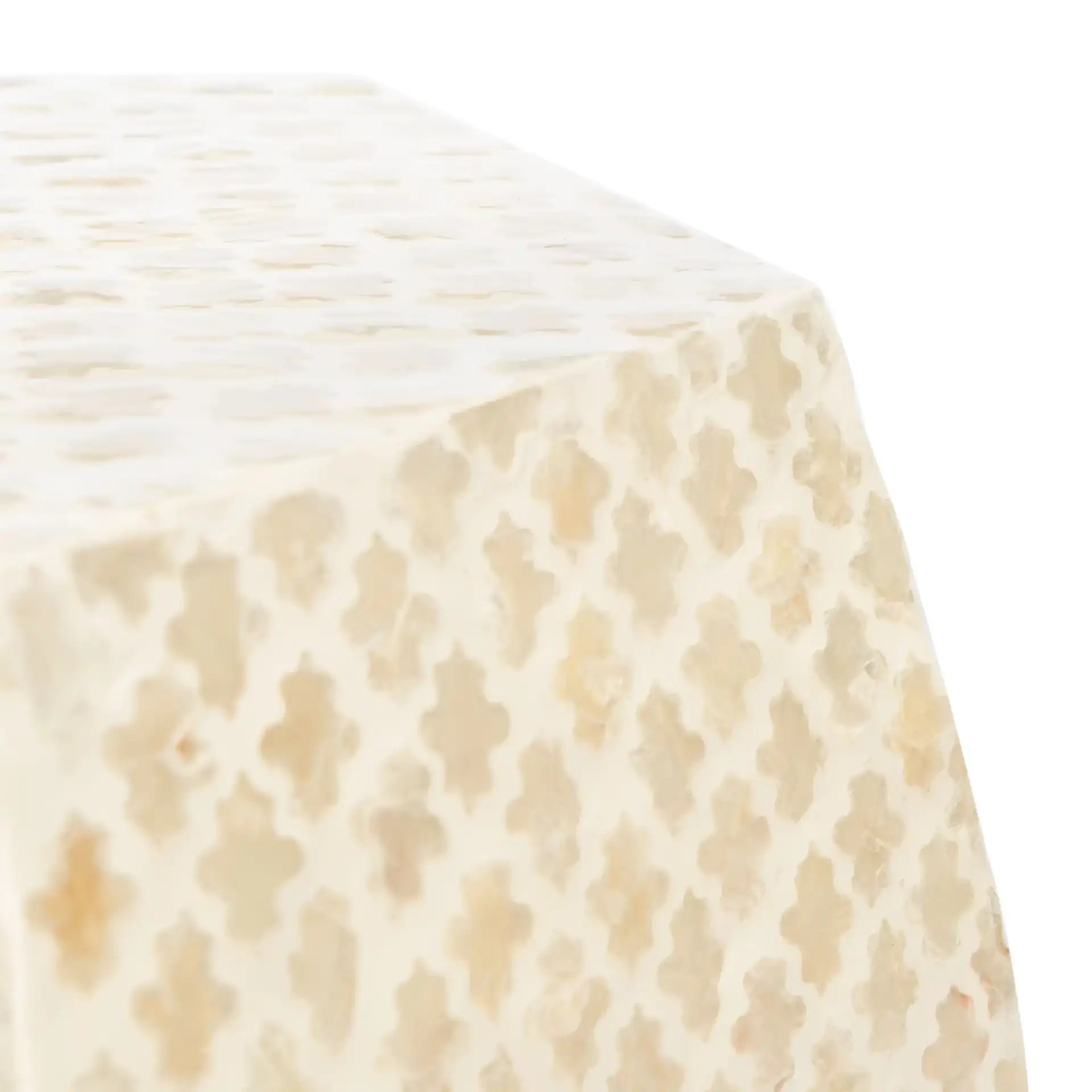 Rylie Accent Table in White in a styled room