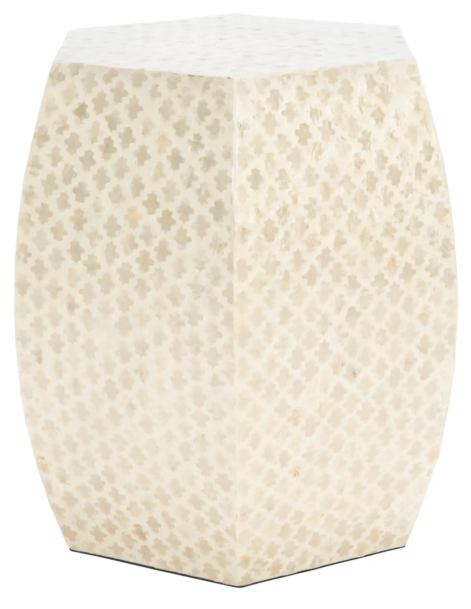 Rylie Accent Table in White, detail view
