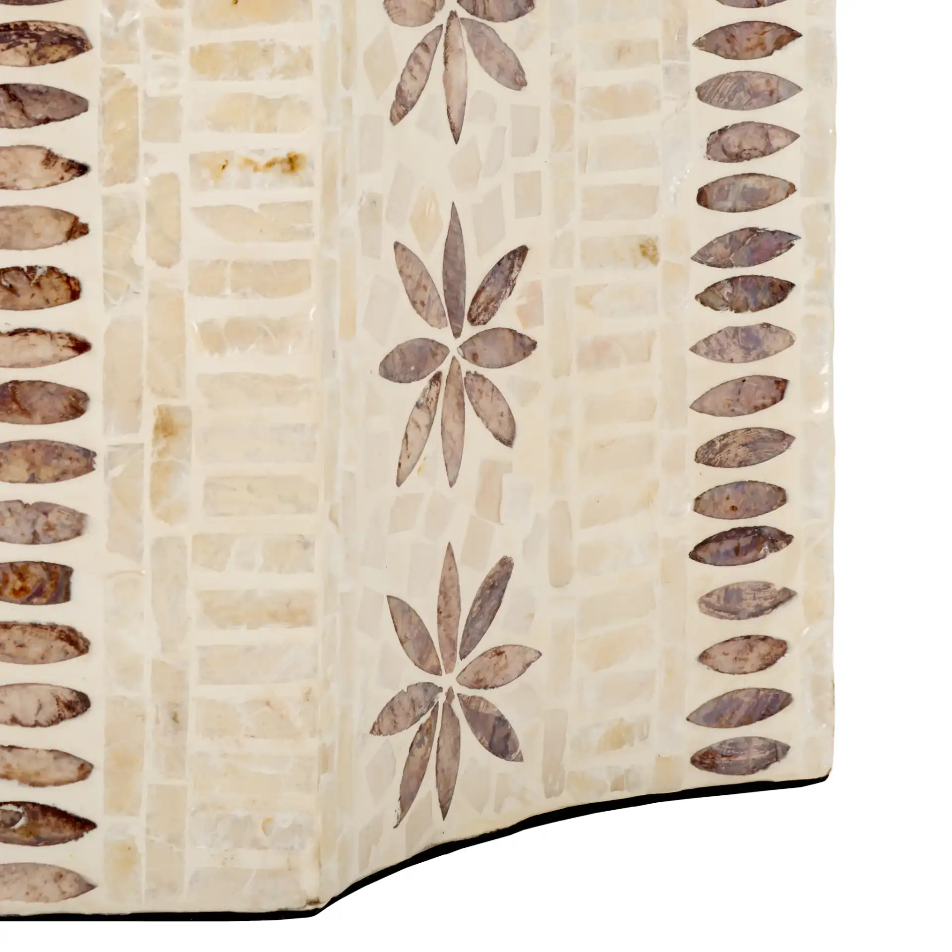Tuley Accent Table in White / Gold, detail view