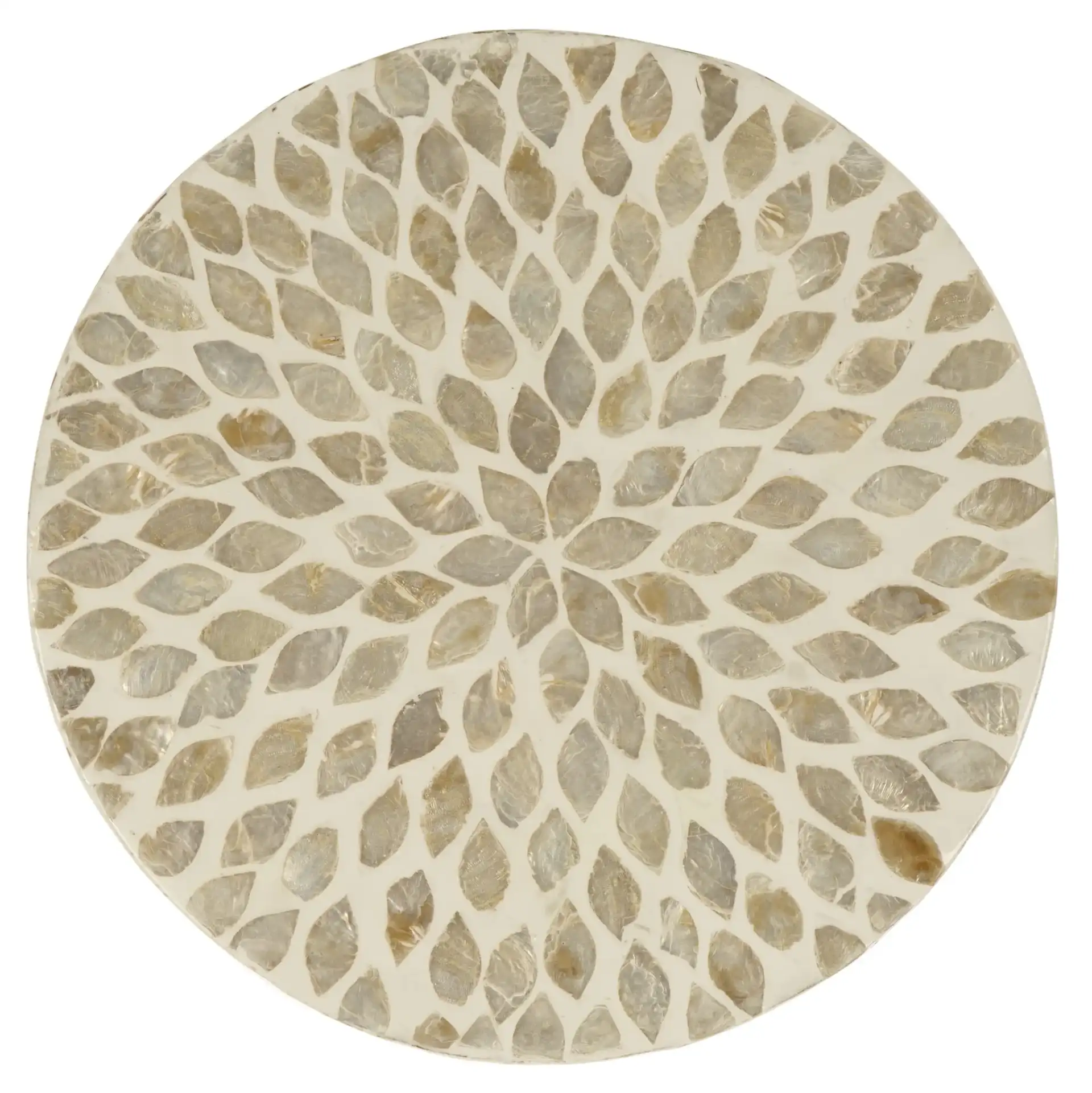 Analia Accent Table in Beige, detail view