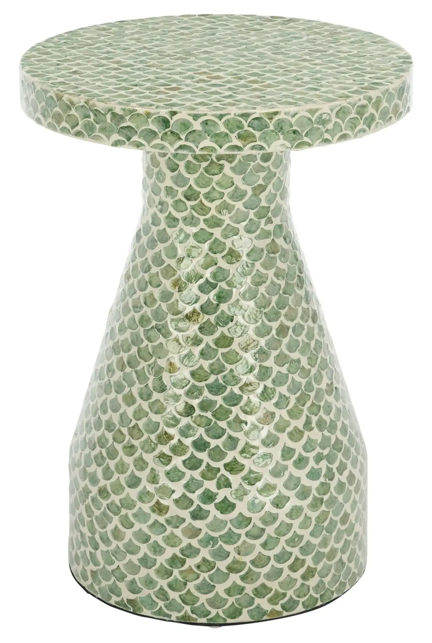 Ondrea Accent Table in Green / White