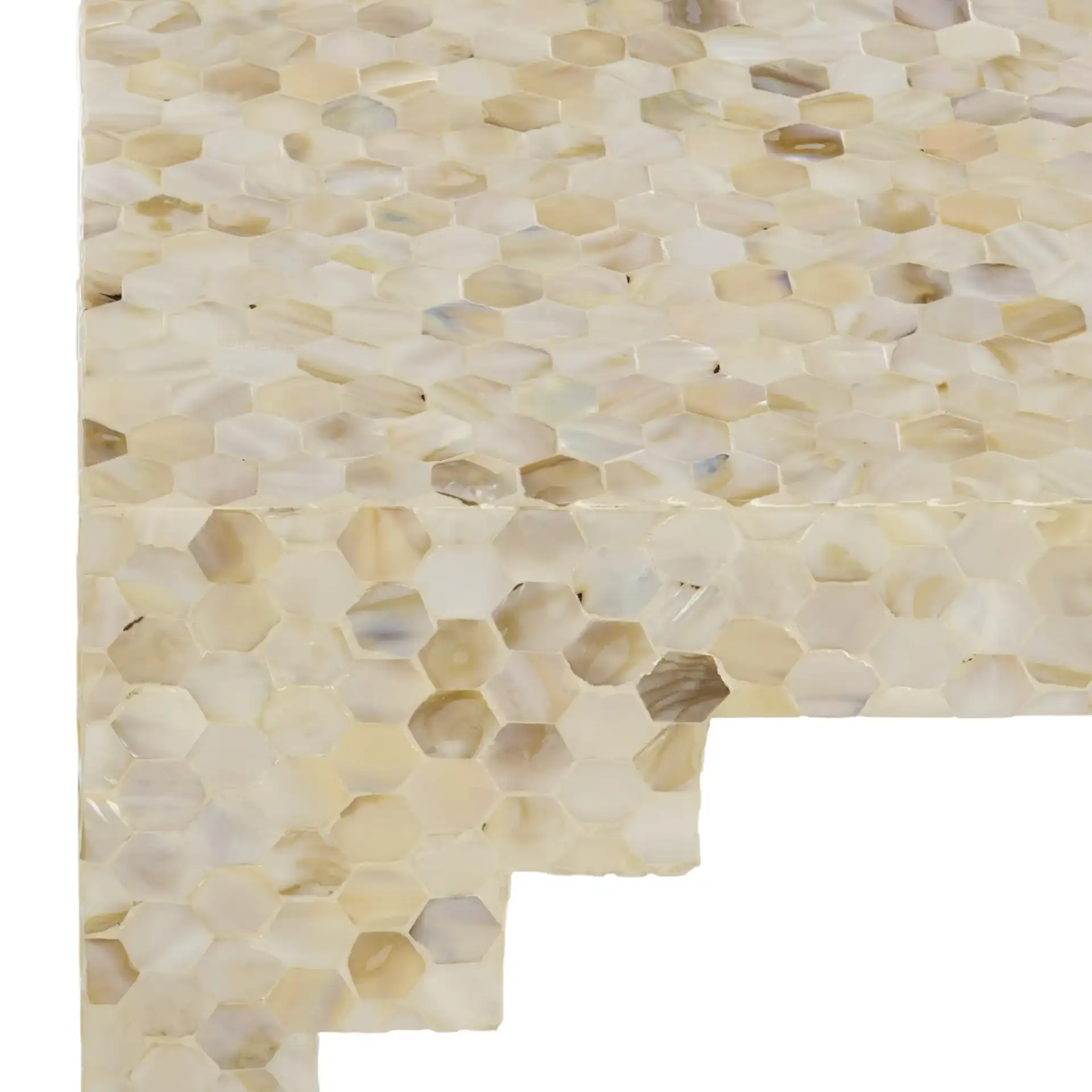 Daniza Accent Table in Beige in a styled room