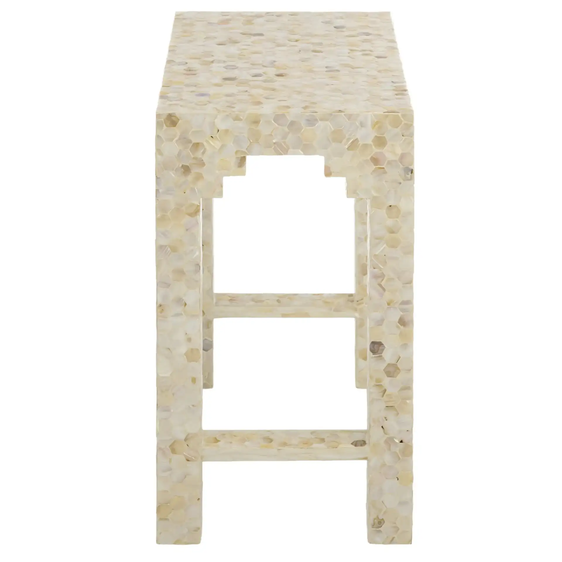 Daniza Accent Table in Beige, detail view