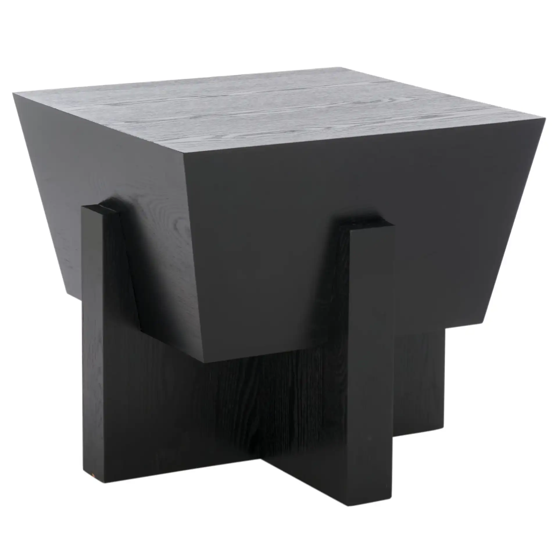 Aishu Accent Table in Black, detail view