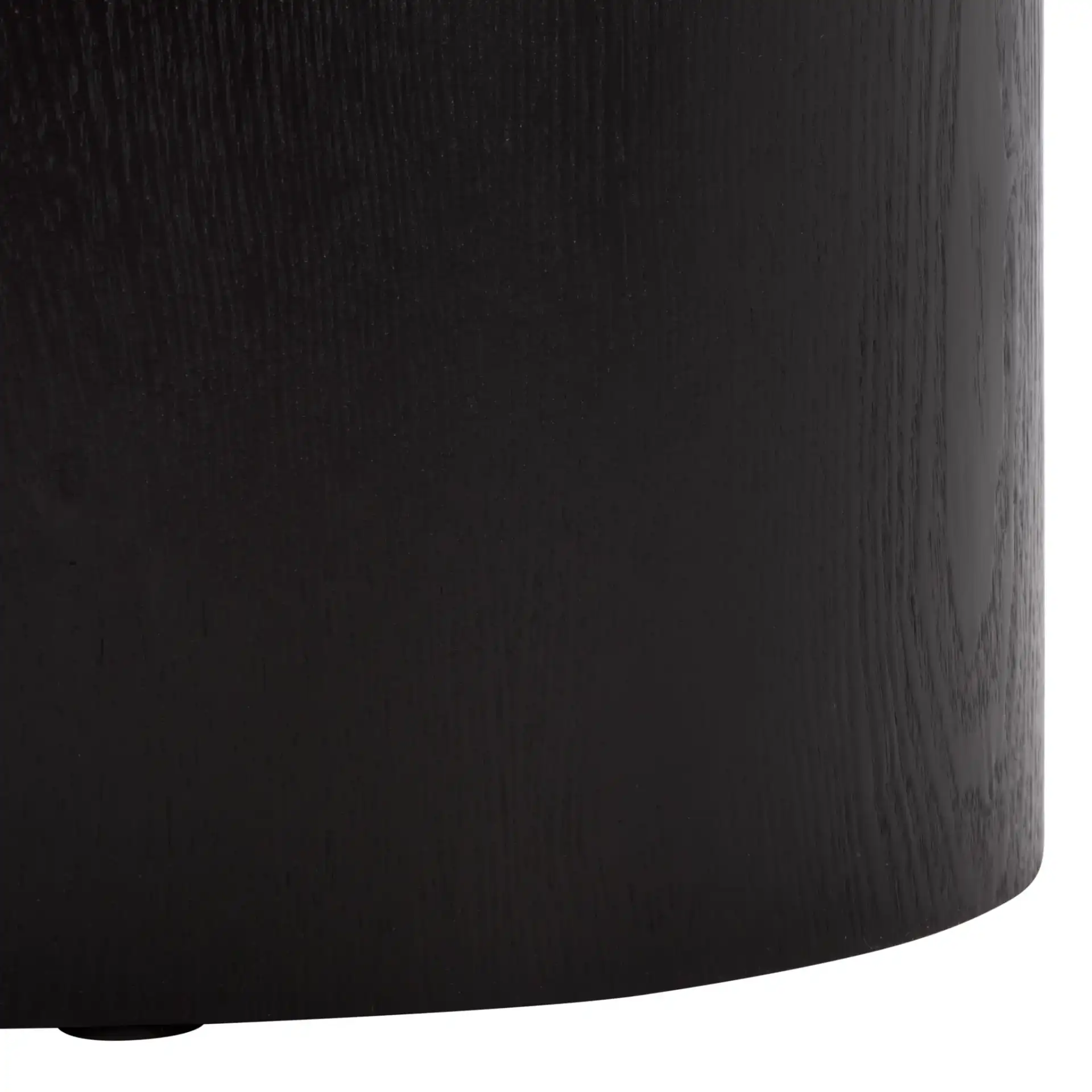 Ekon Round End Table in Black, detail view
