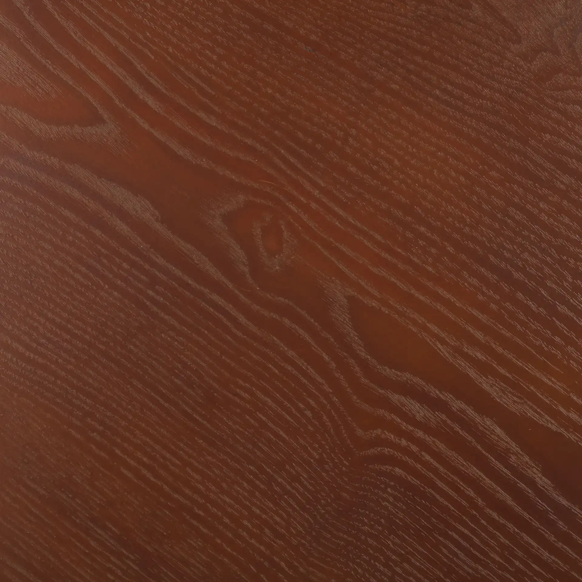 Monka Round End Table in Walnut, detail view