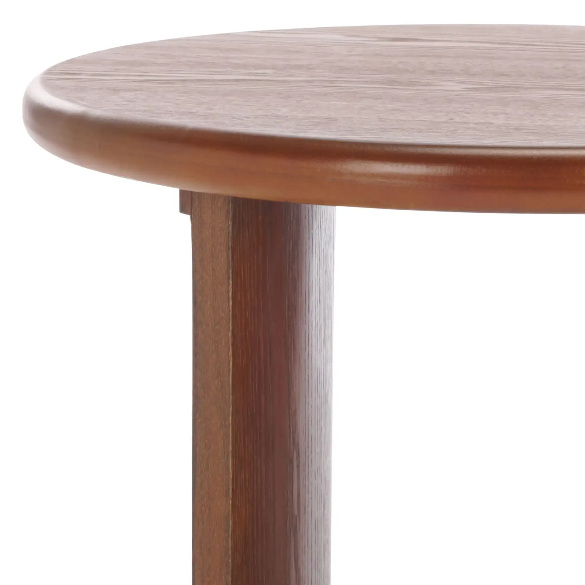Alanka Round End Table in Black in a styled room