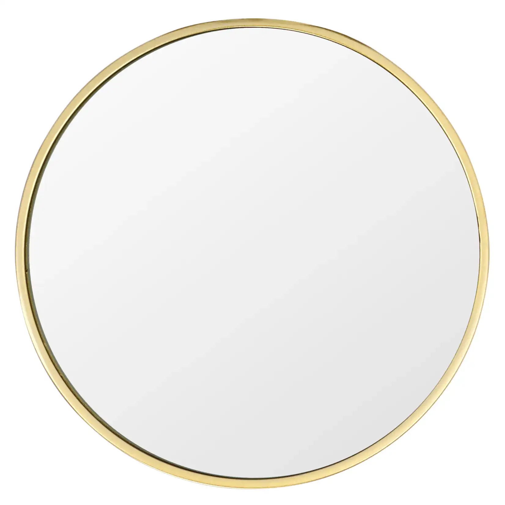 Paku Round Side Table in Gold / Mirror, detail view