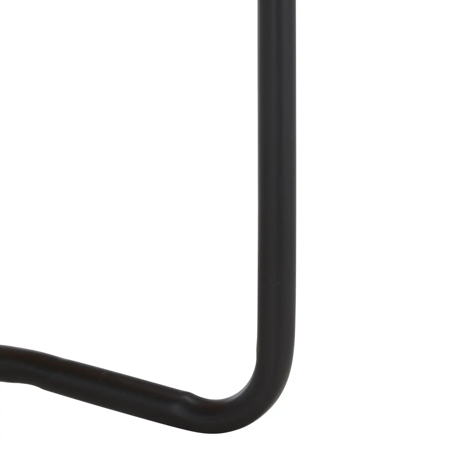 Omaka One-Shelf End Table in Natural / Black, detail view