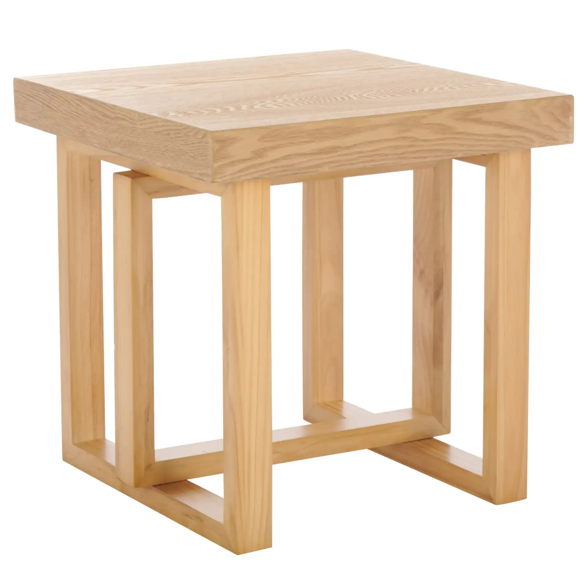 Otaki End Table in Natural, detail view