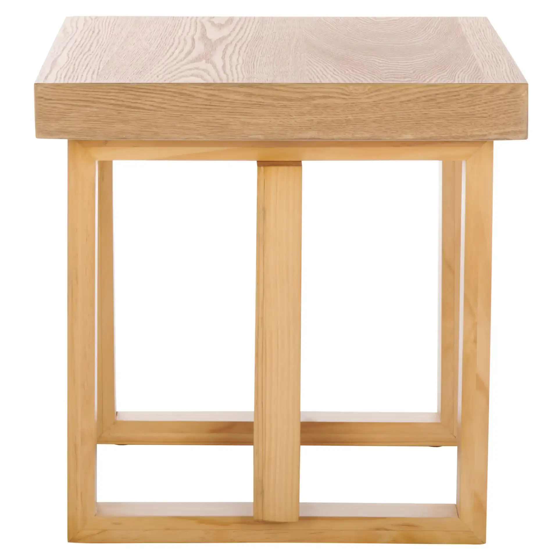 Otaki End Table in Natural, detail view
