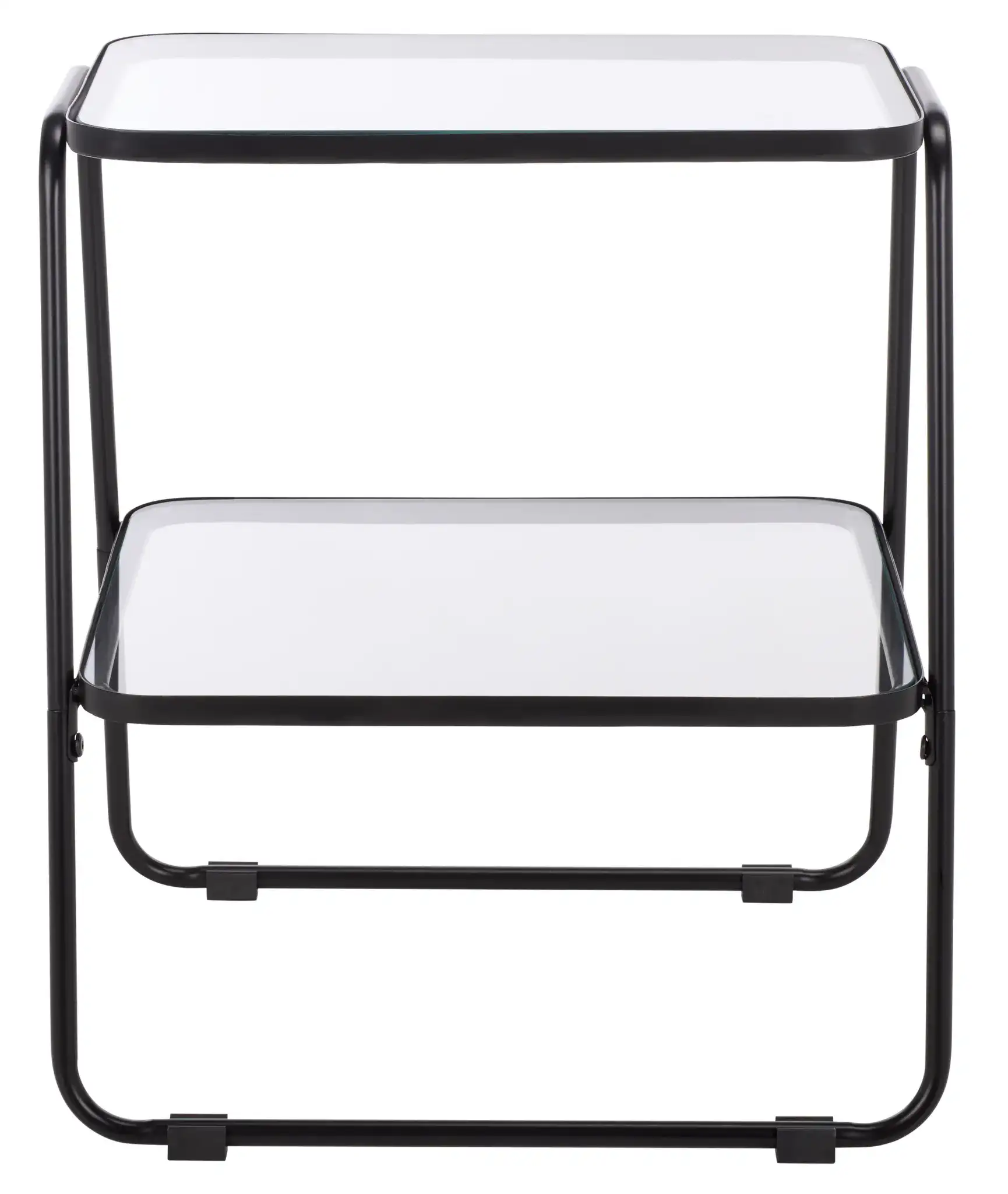 Zunia Two-Tier Accent Table in Black