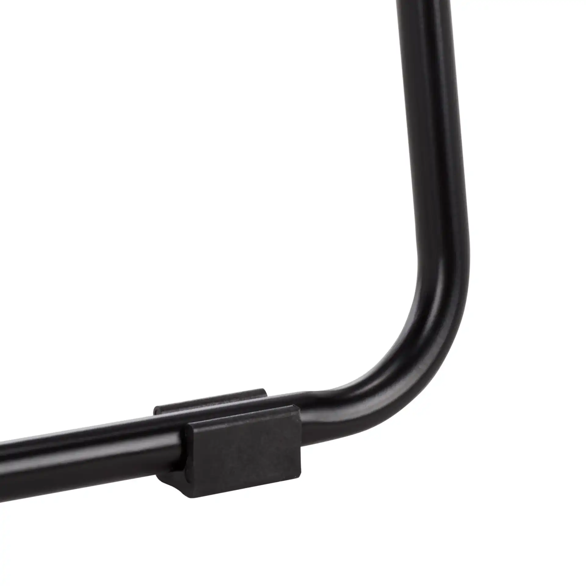 Zunia Two-Tier Accent Table in Black, detail view