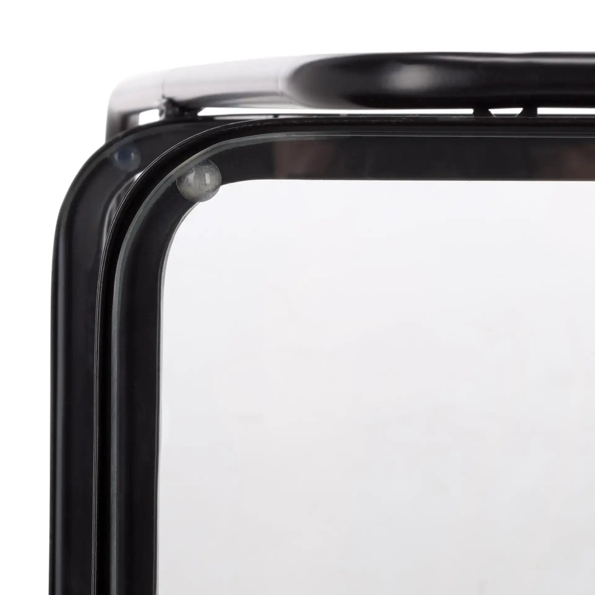 Zunia Two-Tier Accent Table in Black, detail view