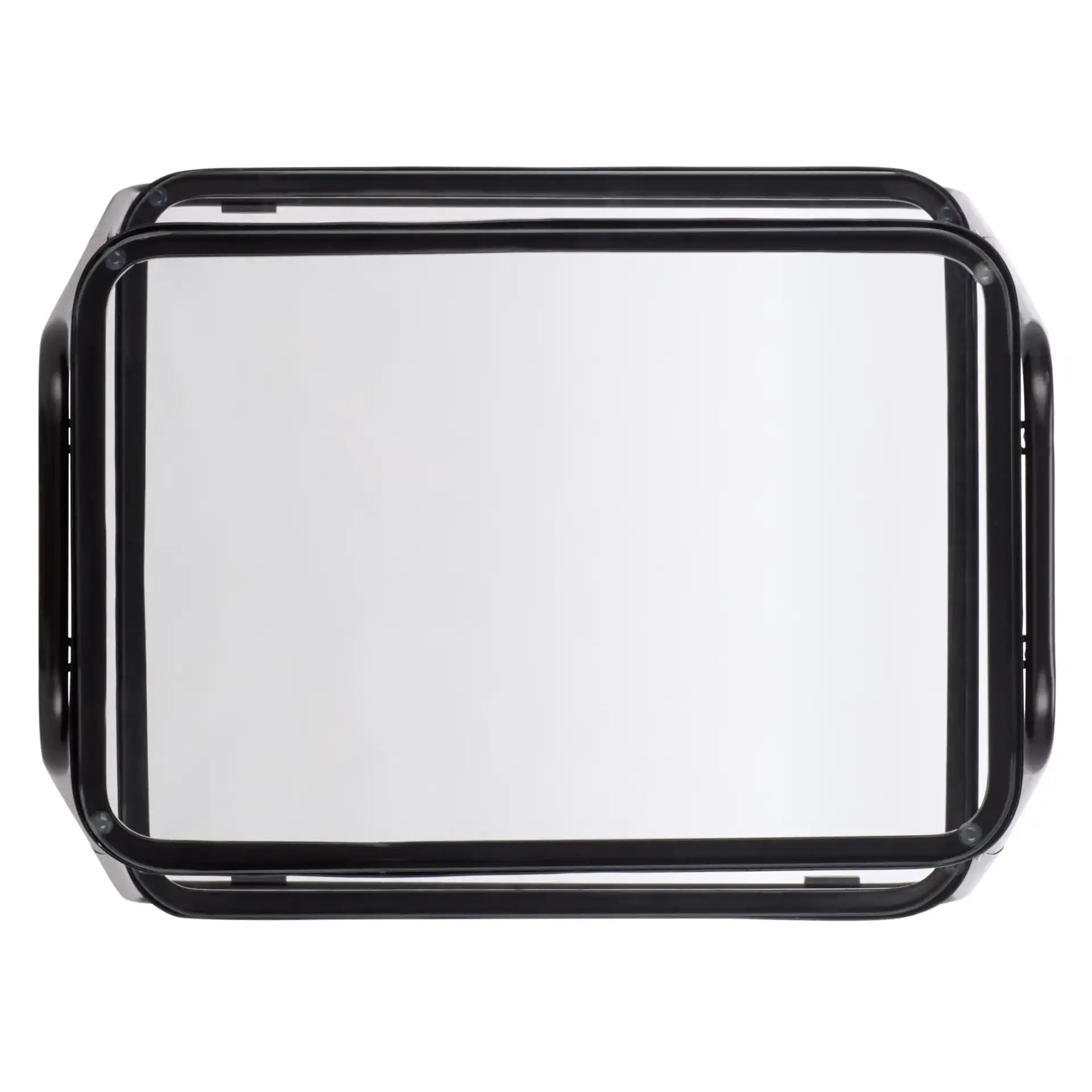Zunia Two-Tier Accent Table in Black, detail view