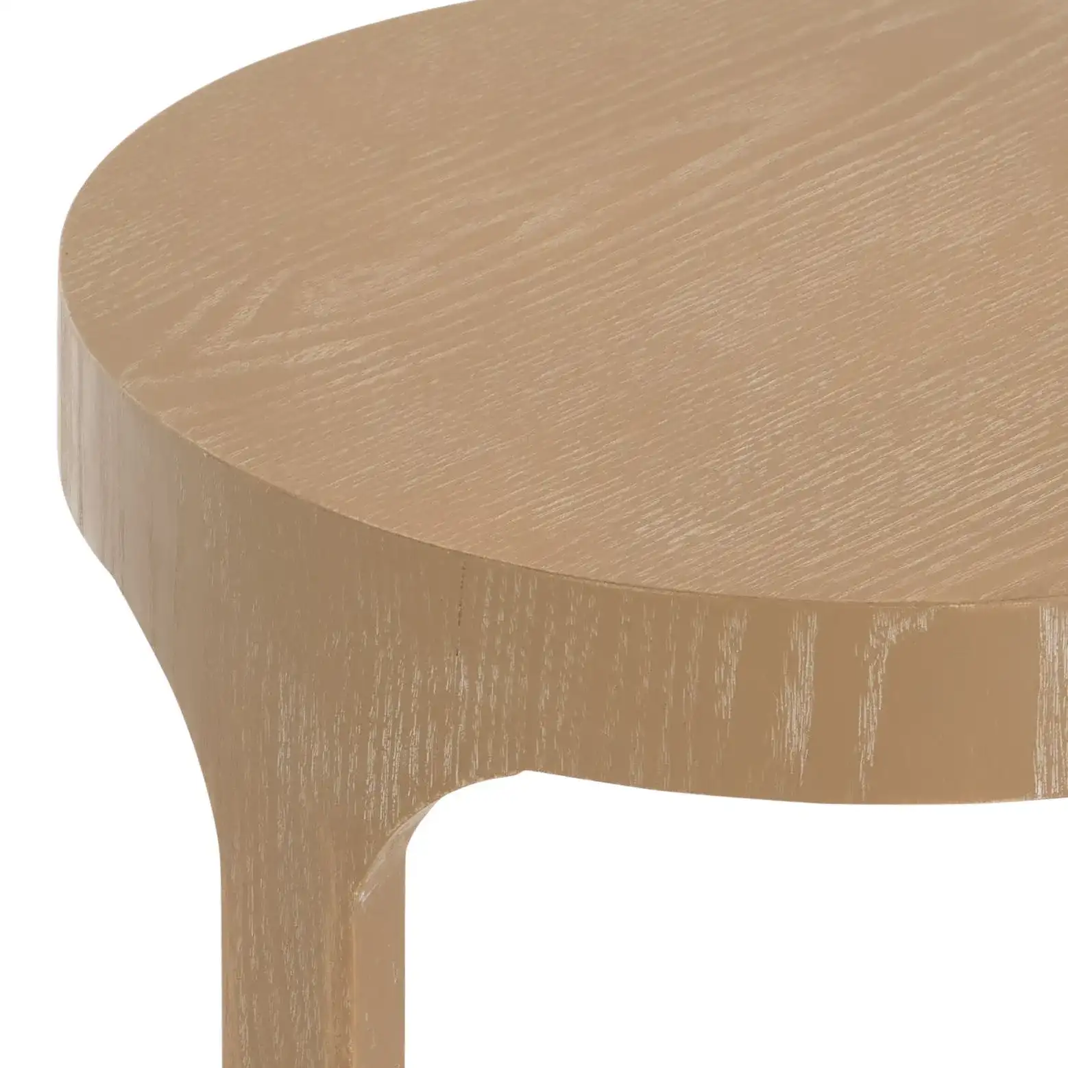 Radix Tall Accent Table in Bleached White in a styled room
