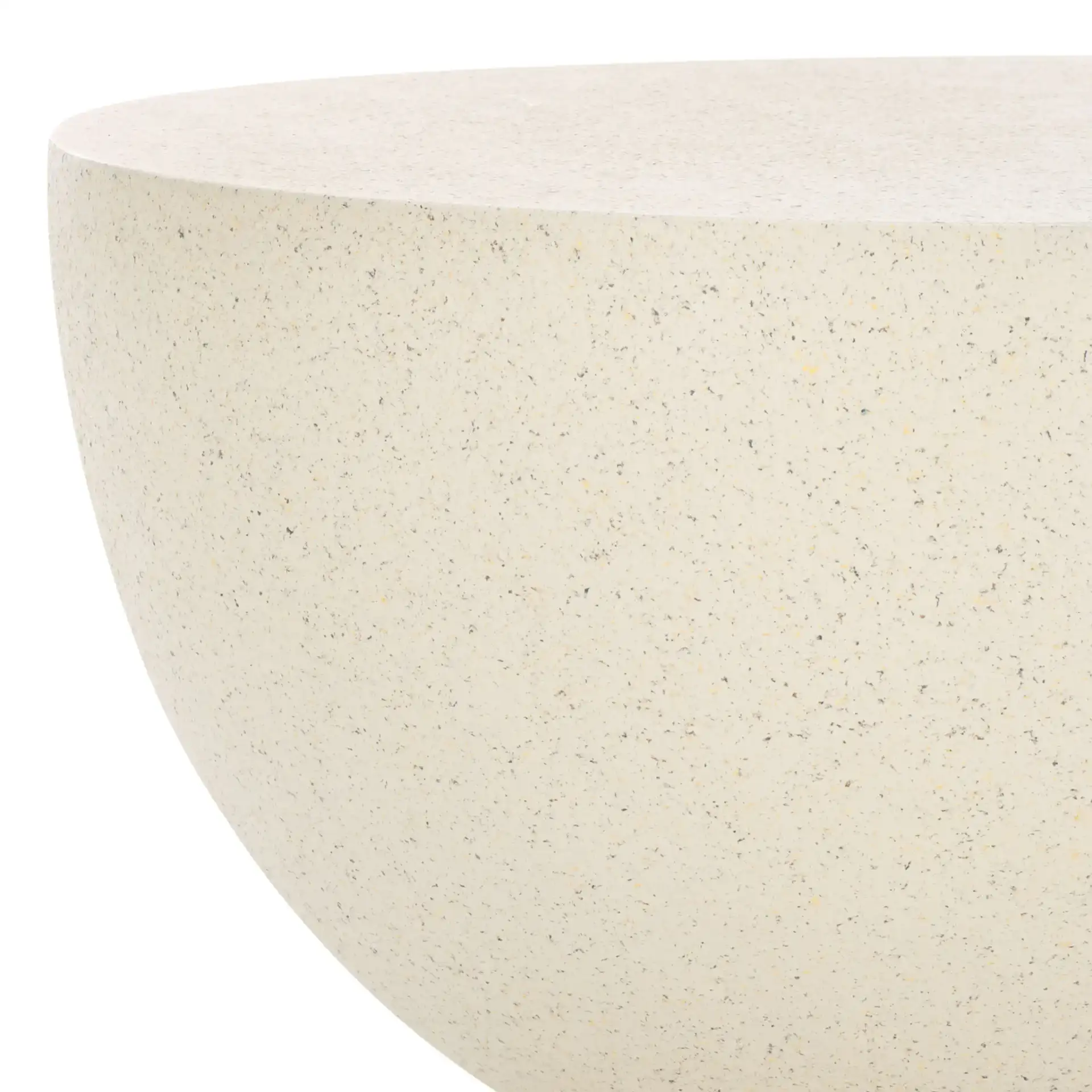 Austyn Hourglass Accent Table in White in a styled room