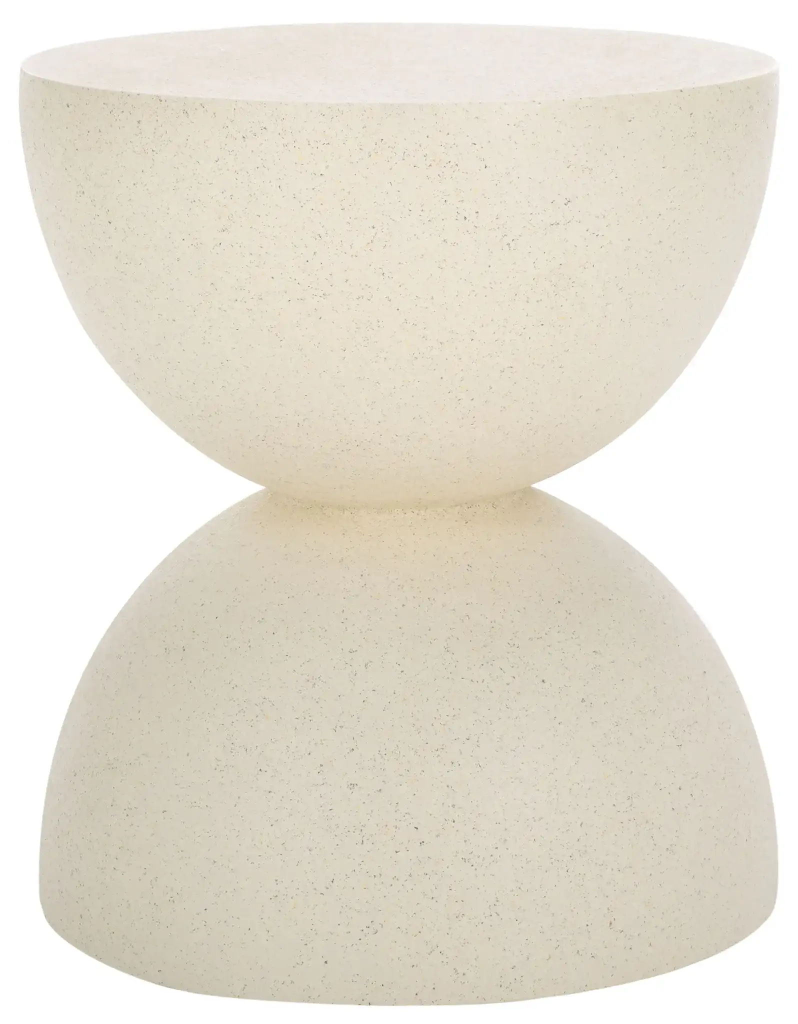Austyn Hourglass Accent Table in White