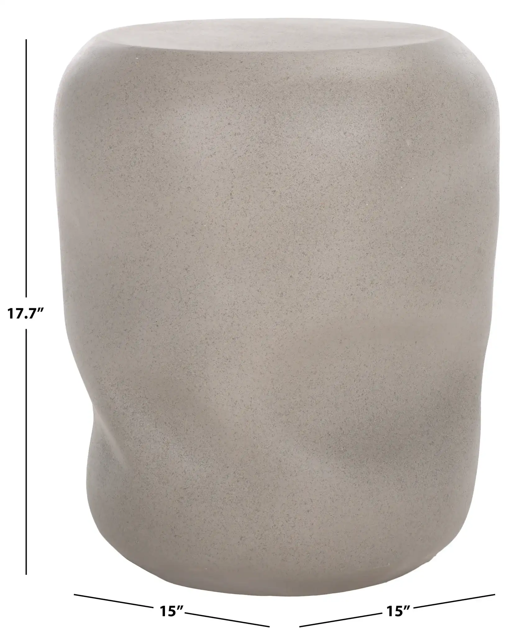 Carrick Accent Table in Gray, detail view