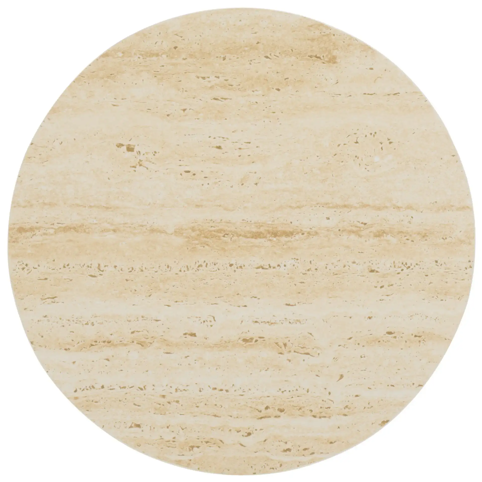 Nurem Tall Ceramic Side Table in Beige Ceramic / Beige, detail view