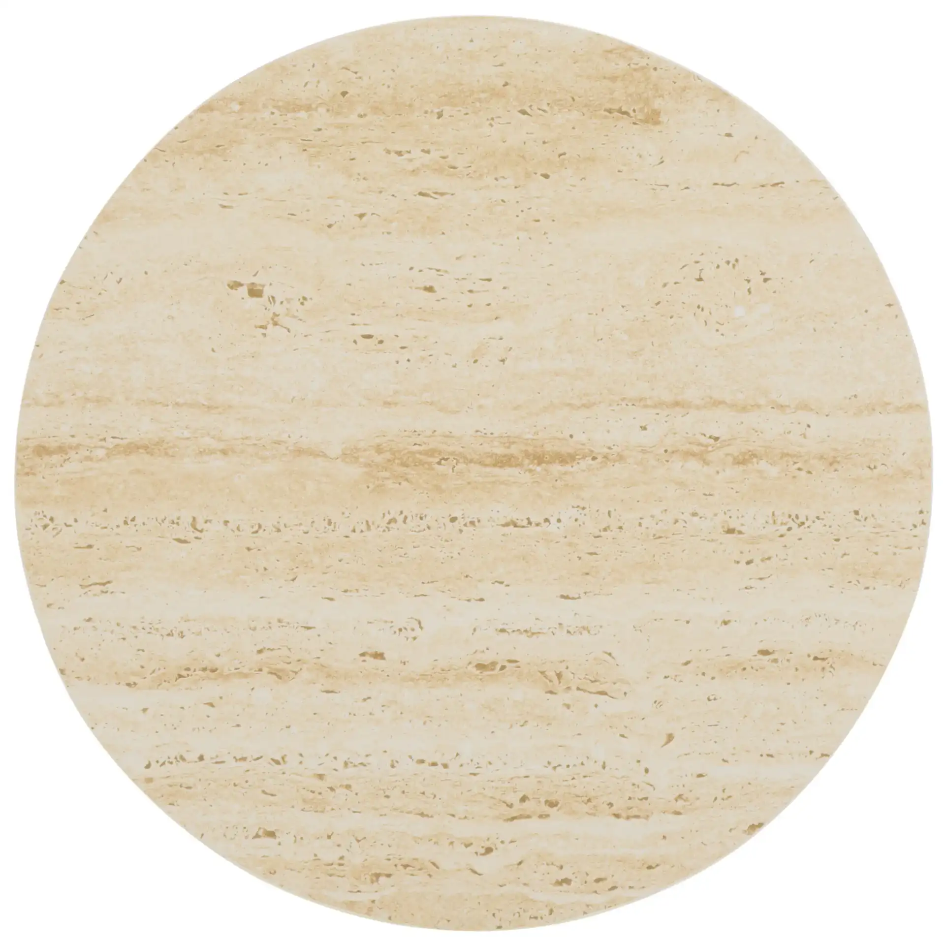 Nurem Short Ceramic Side Table in Beige Ceramic / Beige, detail view