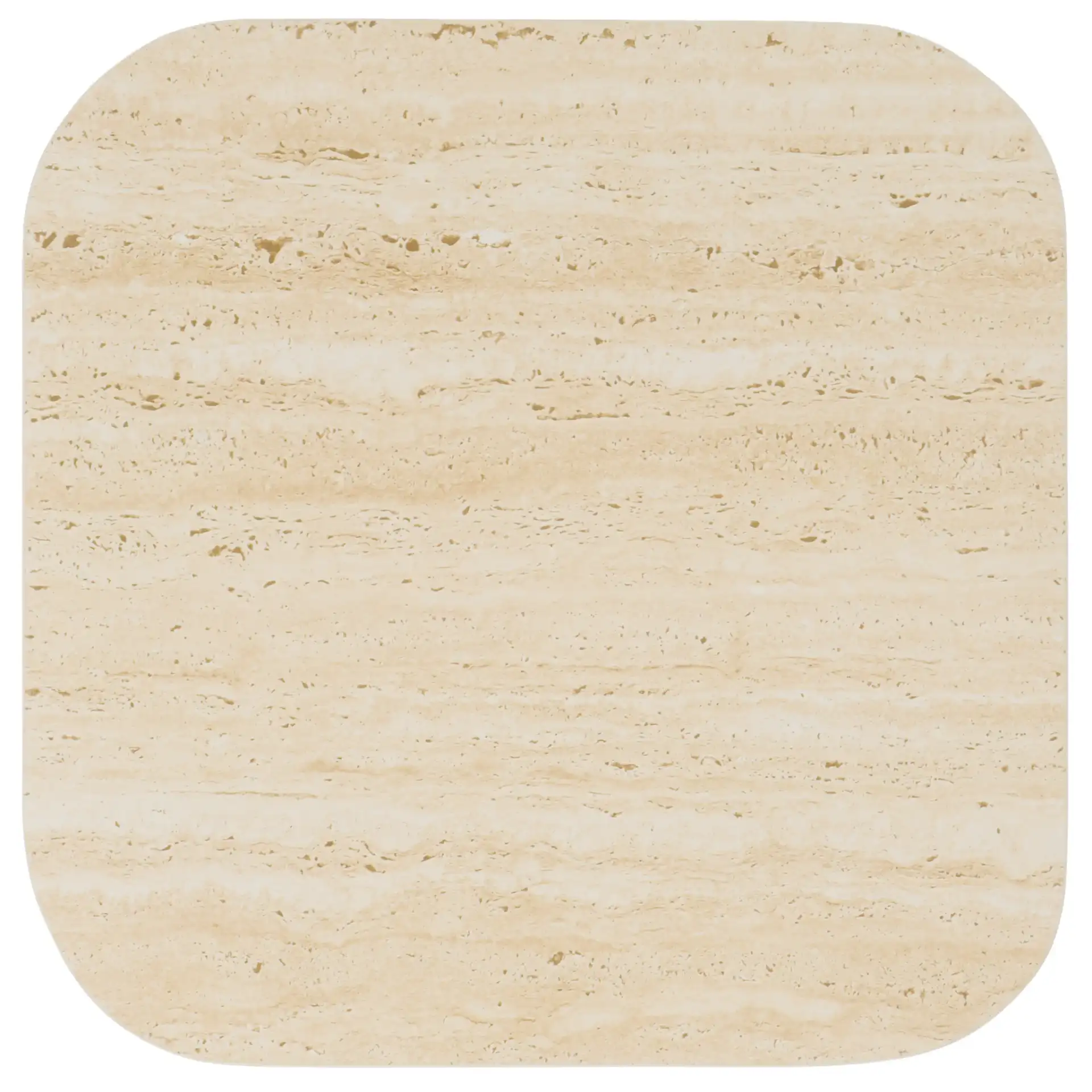 Fedo Porcelain Side Table in Beige / Black, detail view