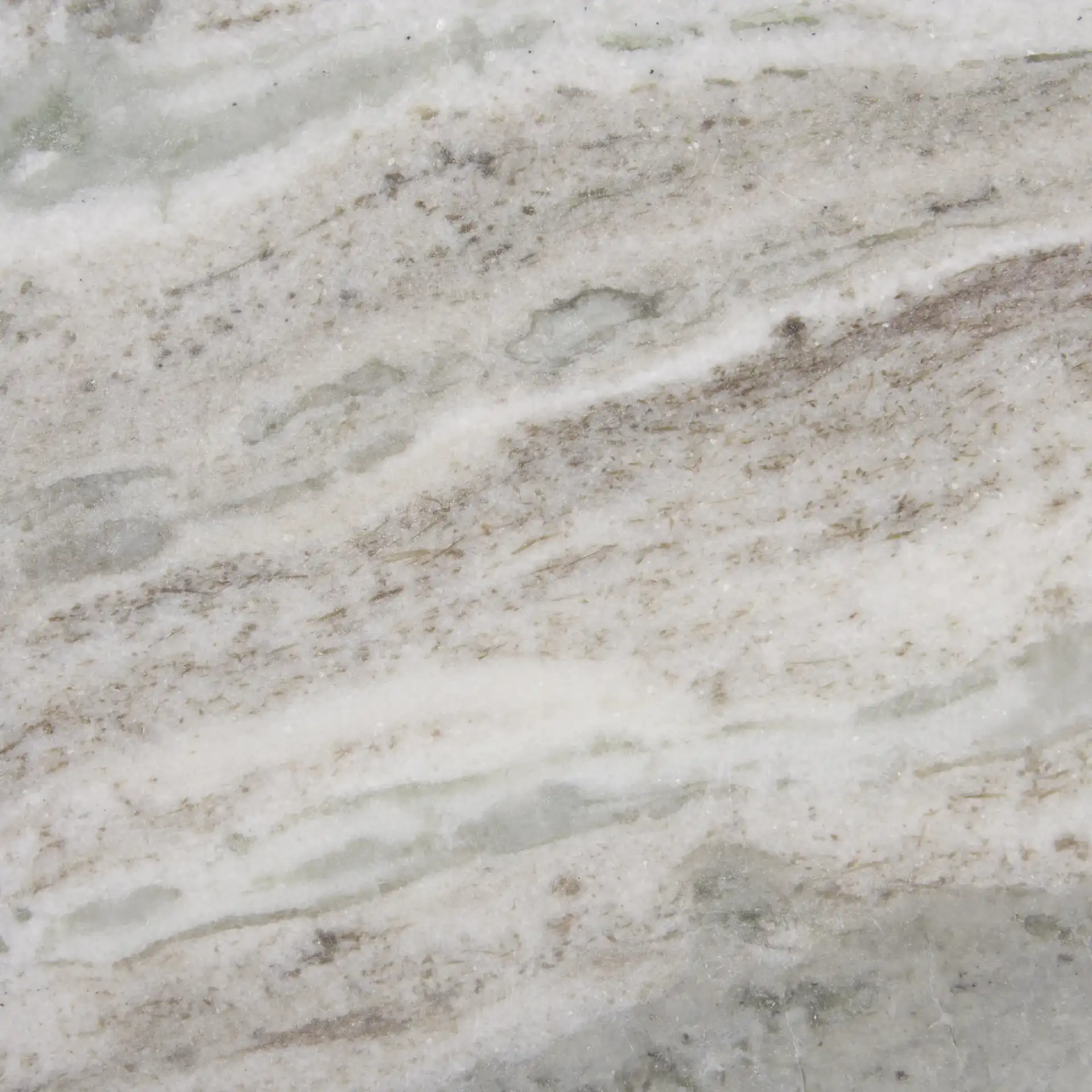 Mono Small Marble Side Table in Off-White Marble / Walnut, detail view