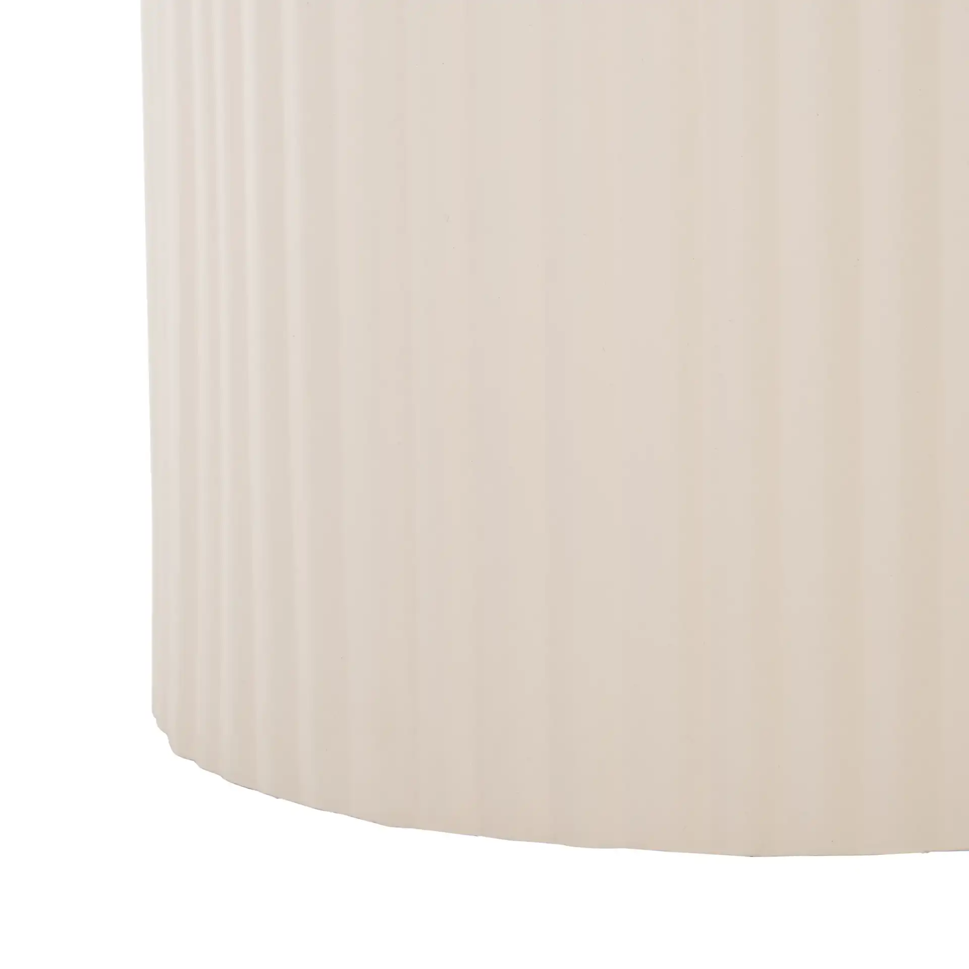 Mtp Large Ceramic Side Table in Beige Ceramic / Beige, detail view