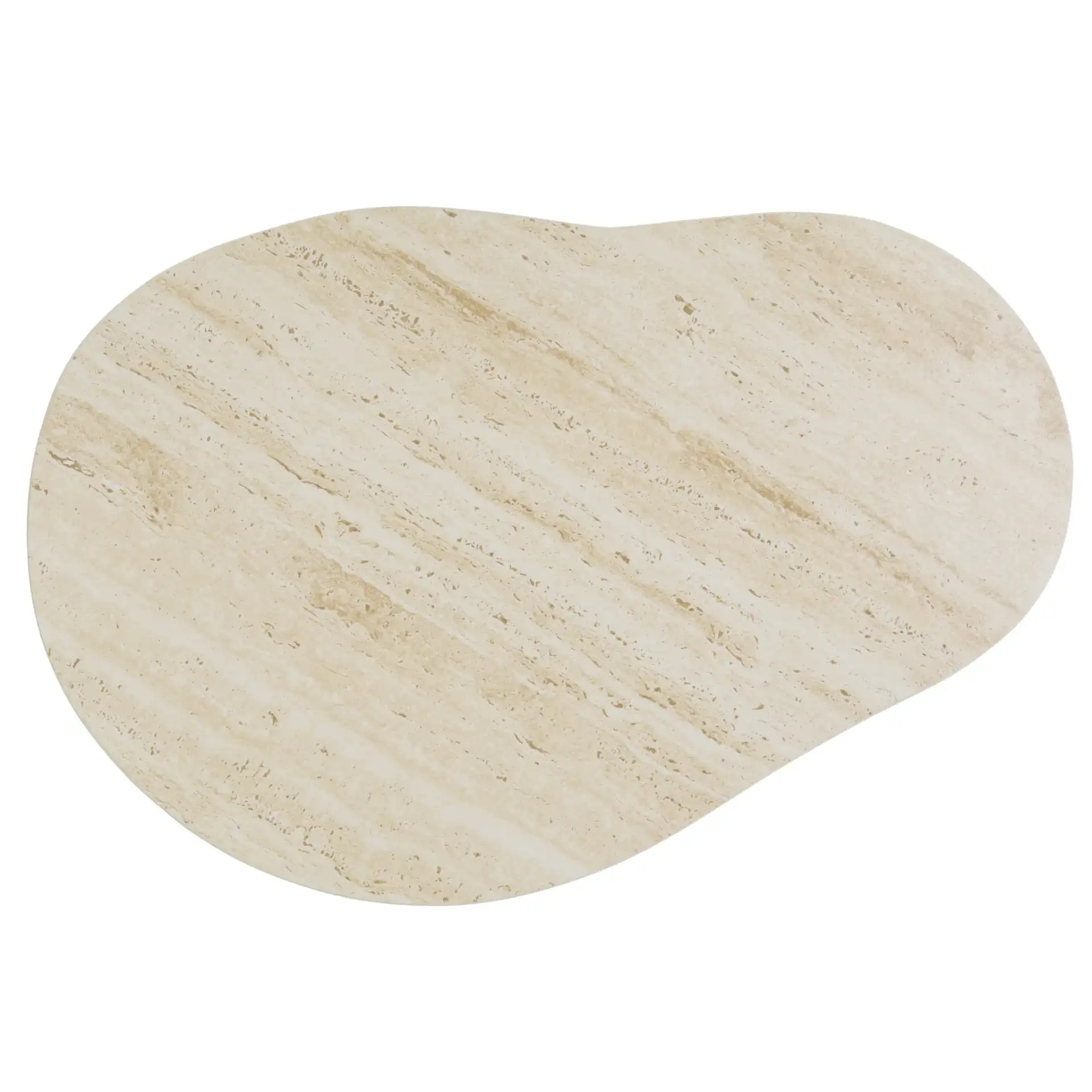 Mtp Large Ceramic Side Table in Beige Ceramic / Beige, detail view
