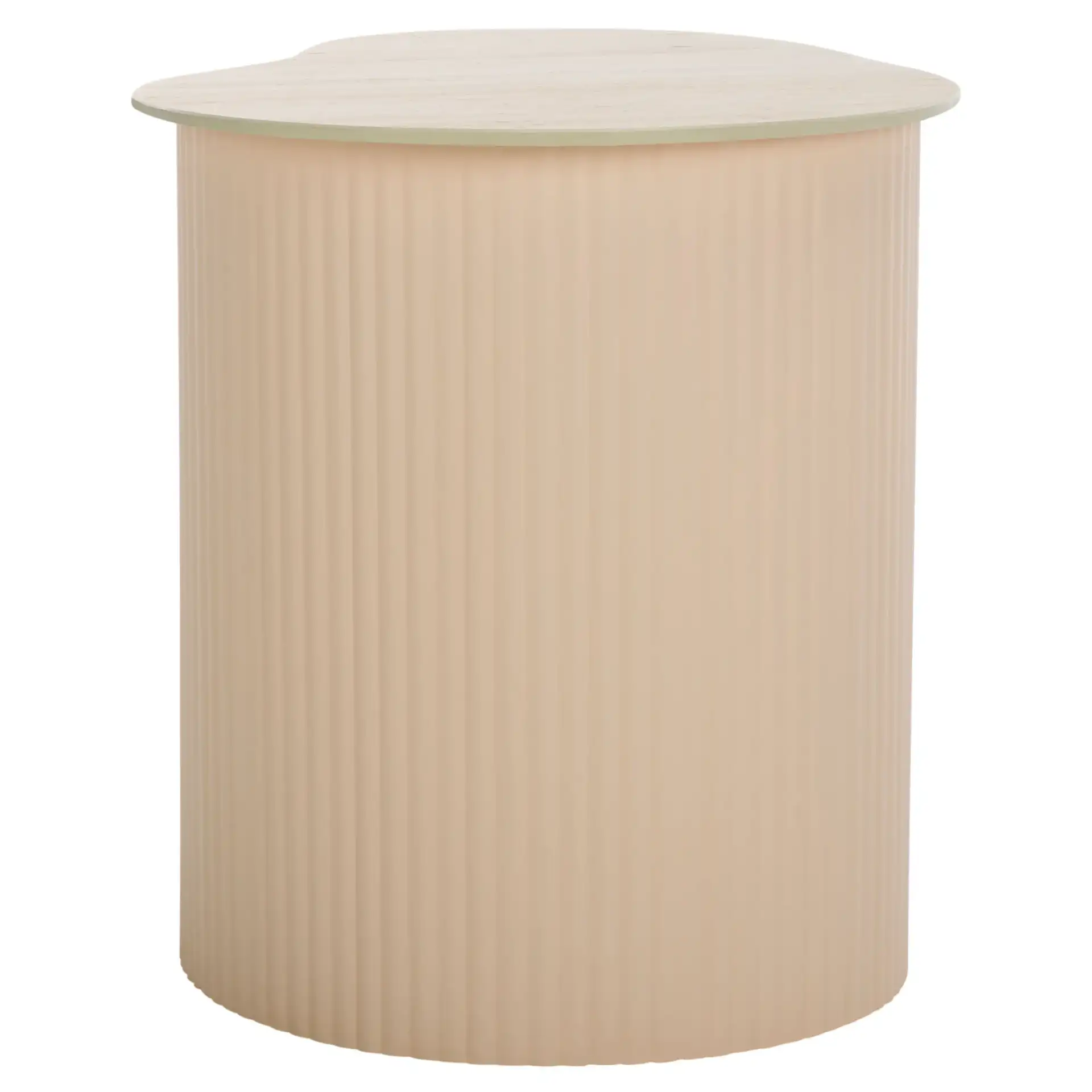 Mtp Medium Ceramic Side Table in Beige Ceramic / Beige, detail view