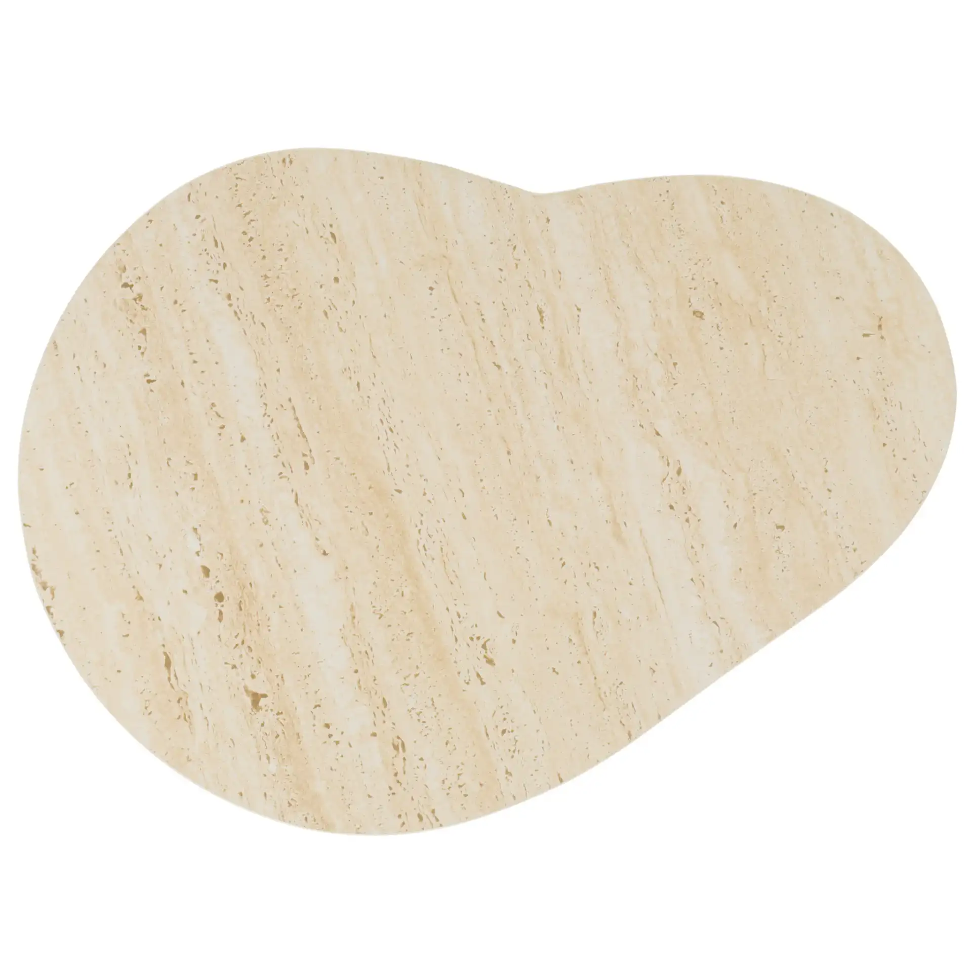 Mtp Small Ceramic Side Table in Beige Ceramic / Beige, detail view