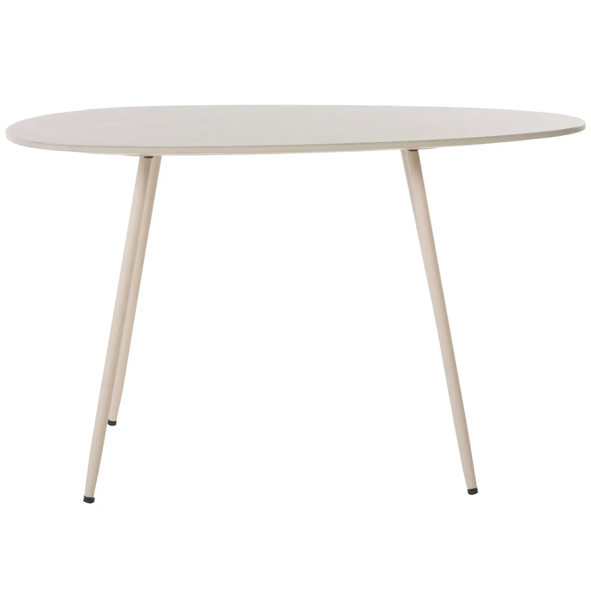 Mint Large Ceramic Side Table in Beige Ceramic / Beige, detail view