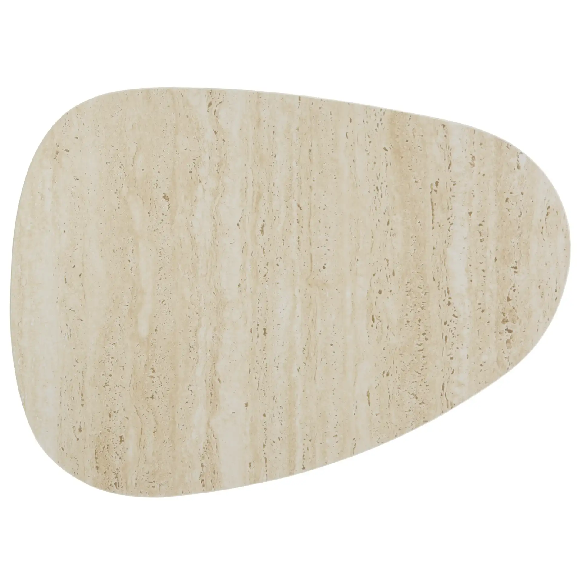 Mint Medium Ceramic Side Table in Beige Ceramic / Beige, detail view