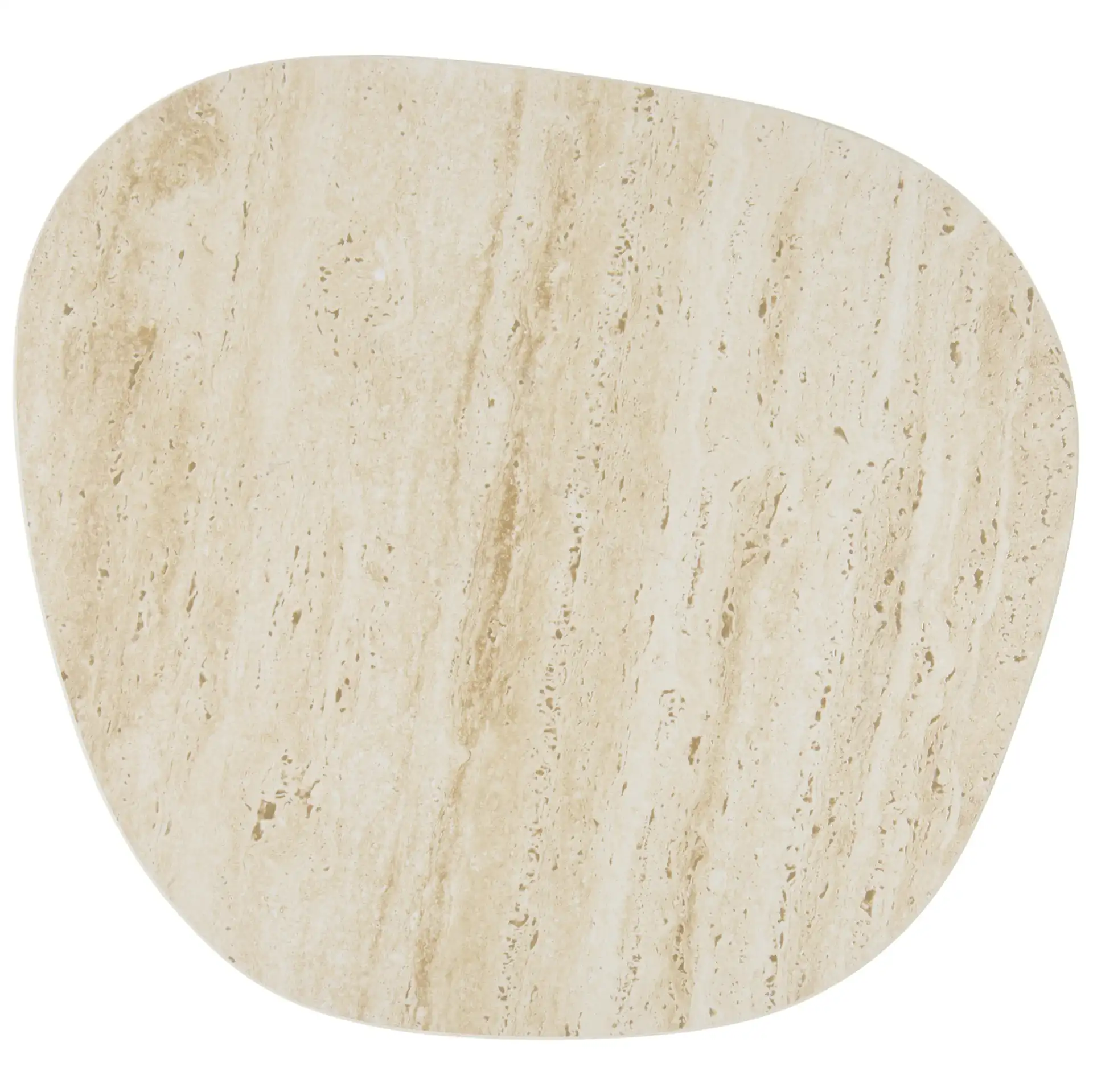 Mint Small Ceramic Side Table in Beige Ceramic / Beige, detail view