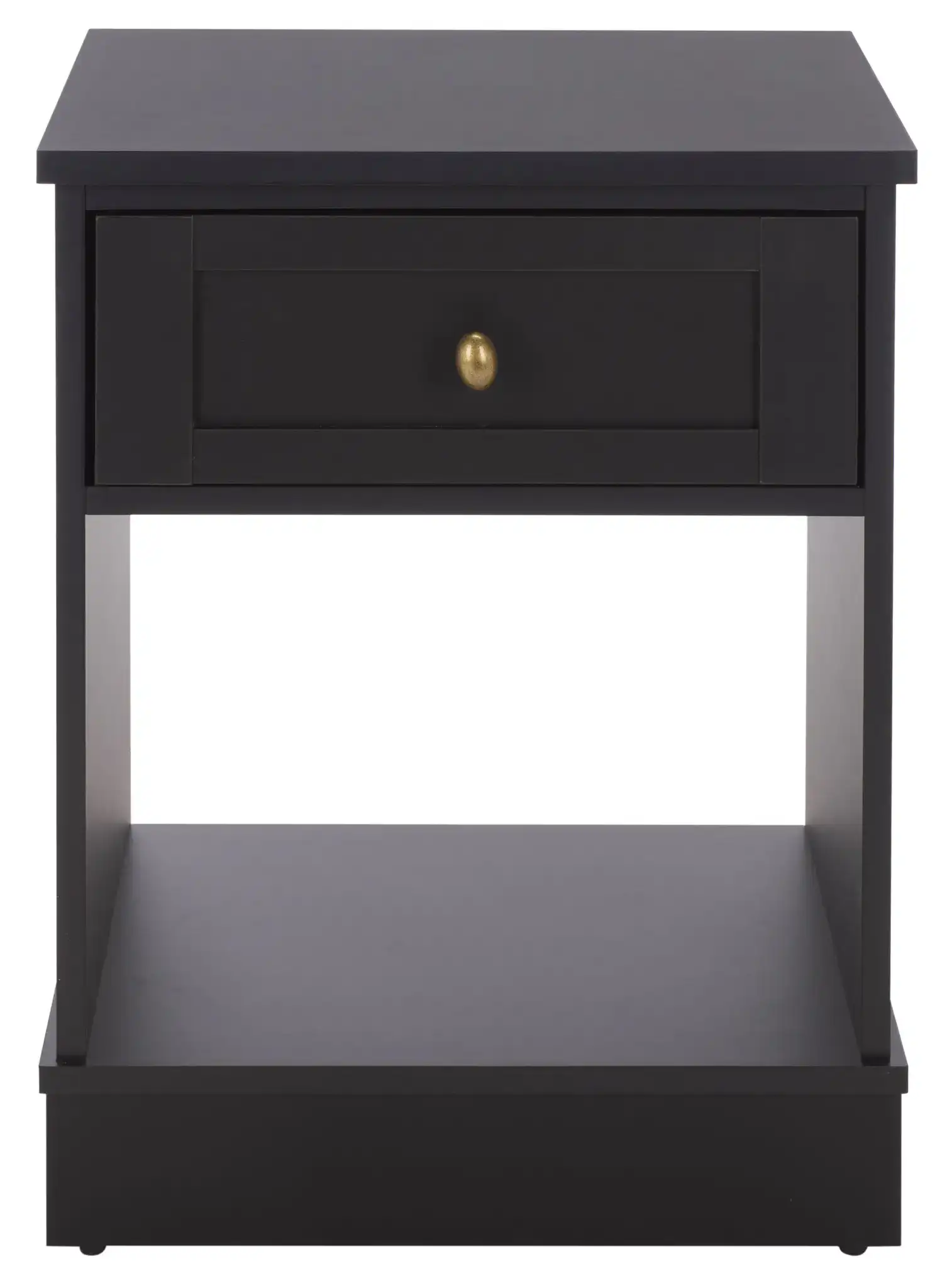 Shafa Side Table in Black / Brass