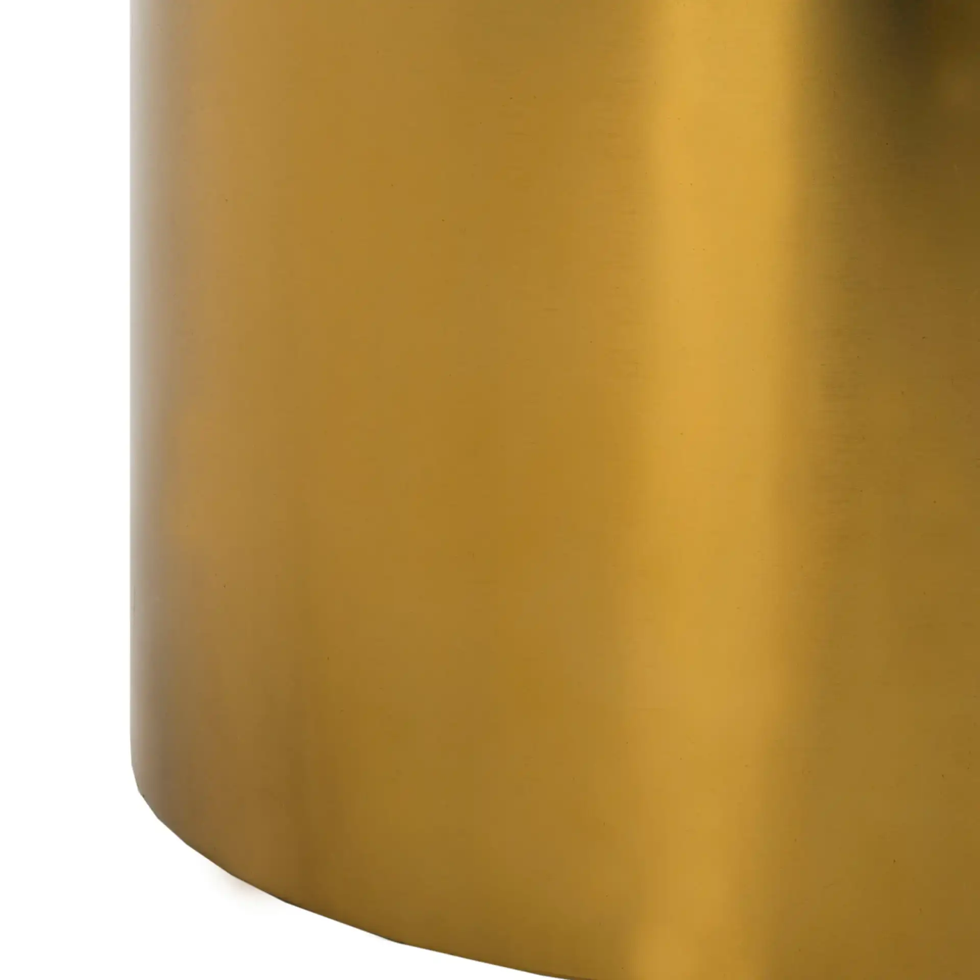 Solstice Round Side Table in Black / Gold, detail view
