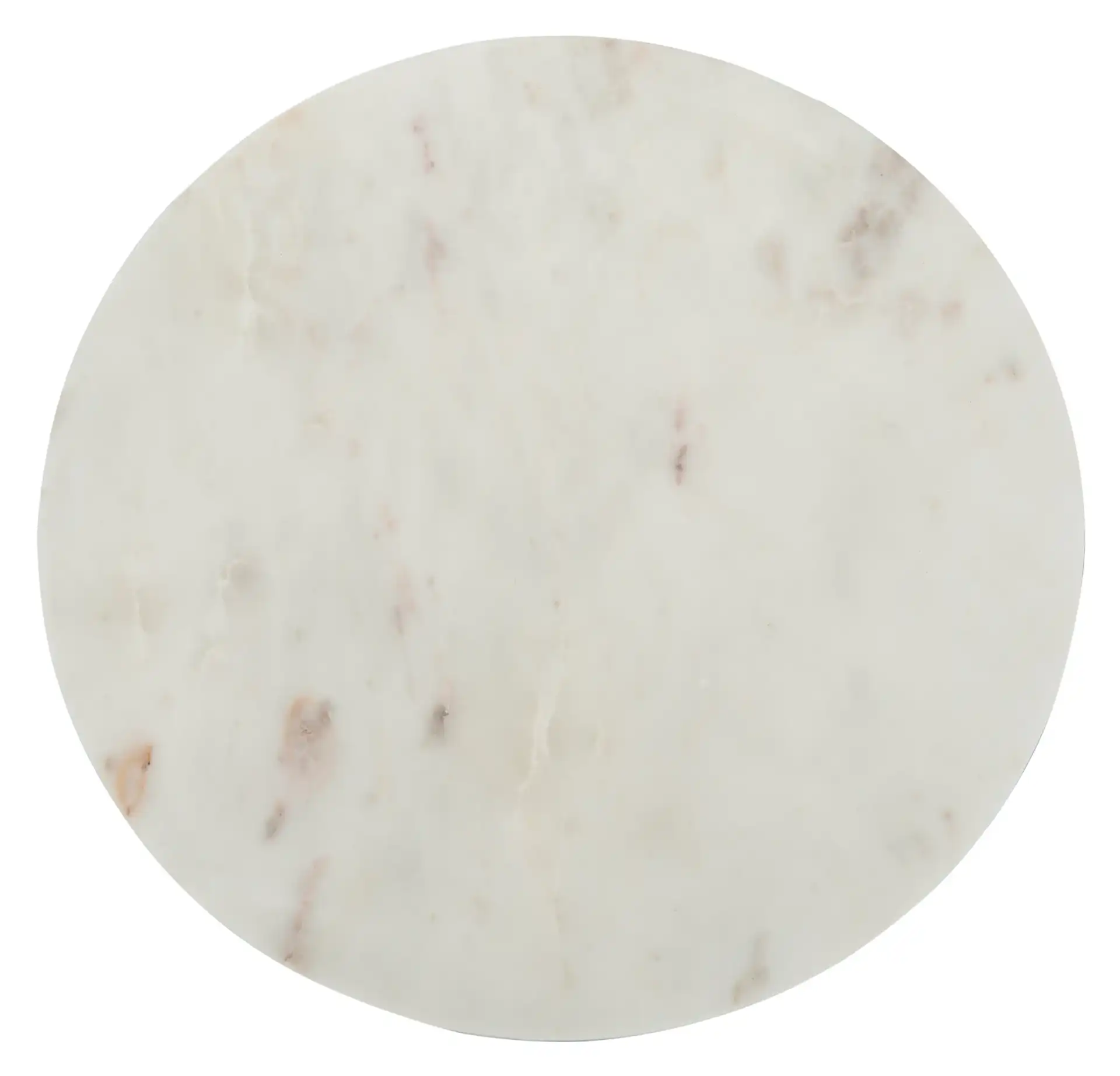 Azizi Stone Top Side Table in Black / Gold / White, detail view