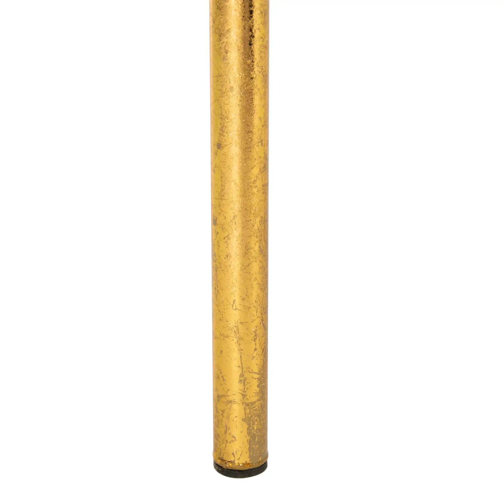Jenesis Round Accent Table in White Marble / Gold, detail view