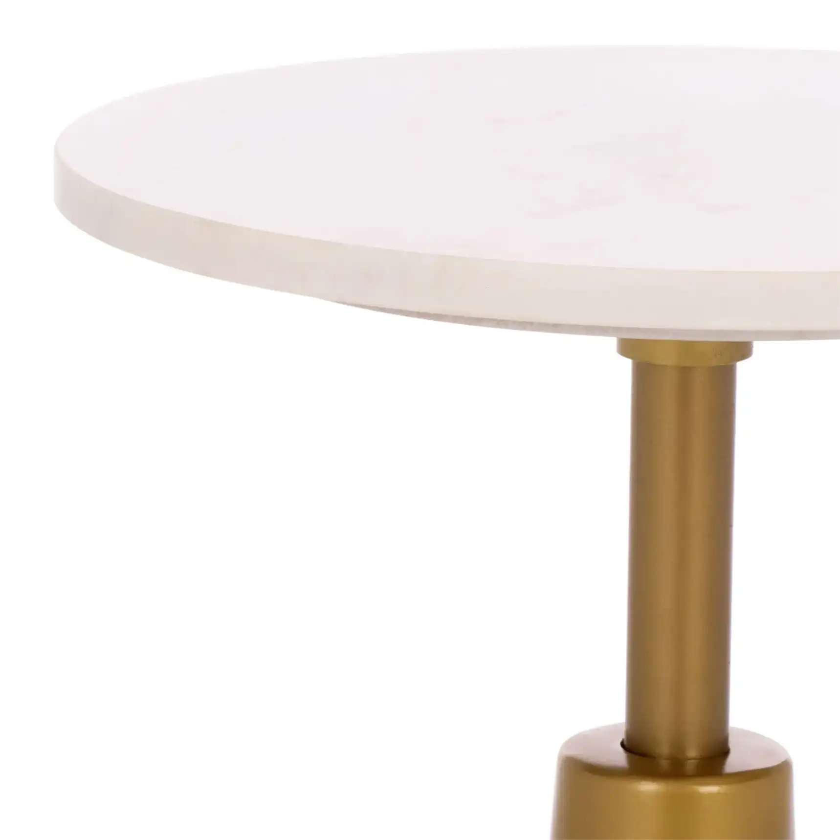 Paulon Side Table in Cream / White in a styled room