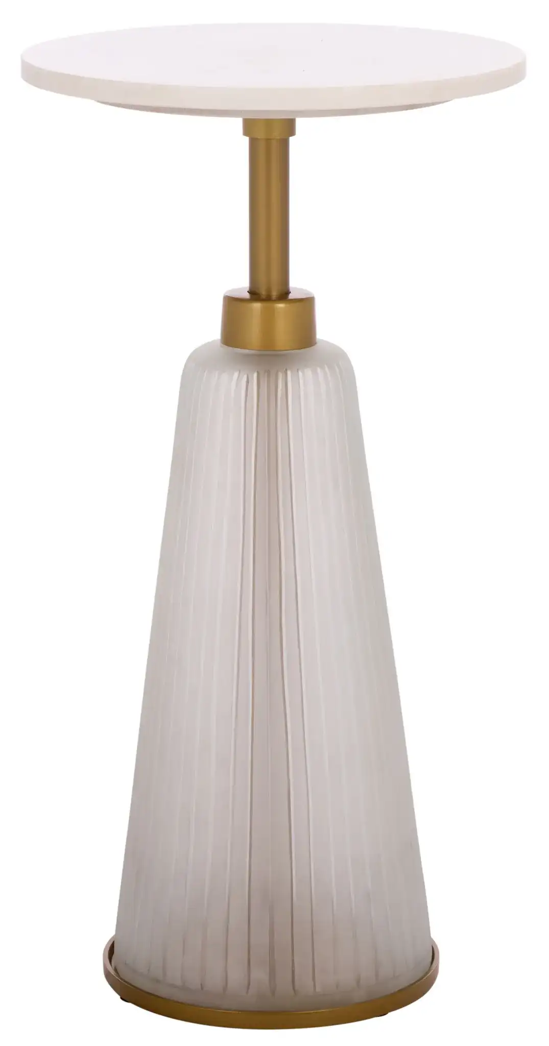 Paulon Side Table in Cream / White