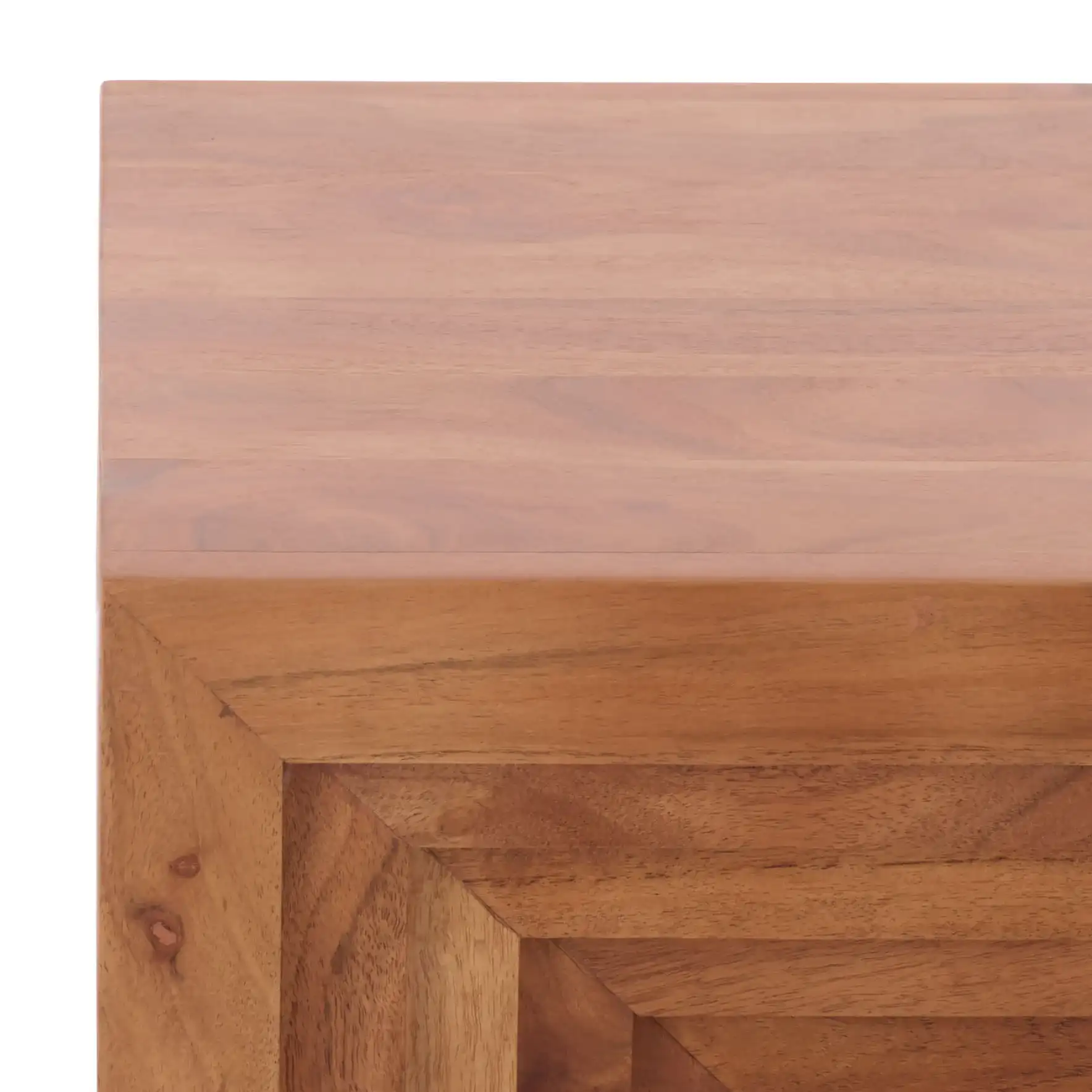 Amabu Accent Table in Walnut in a styled room