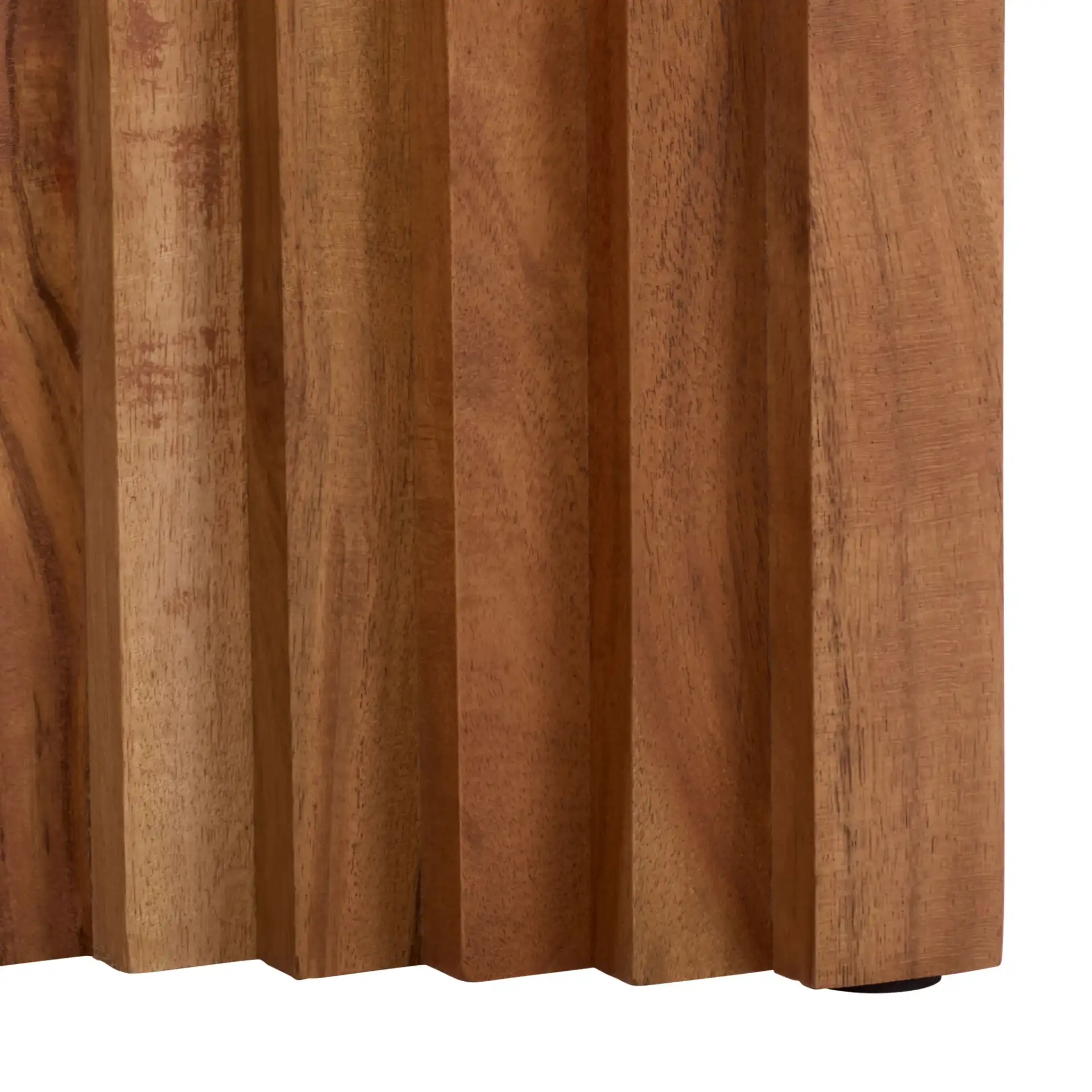 Amabu Accent Table in Walnut, detail view