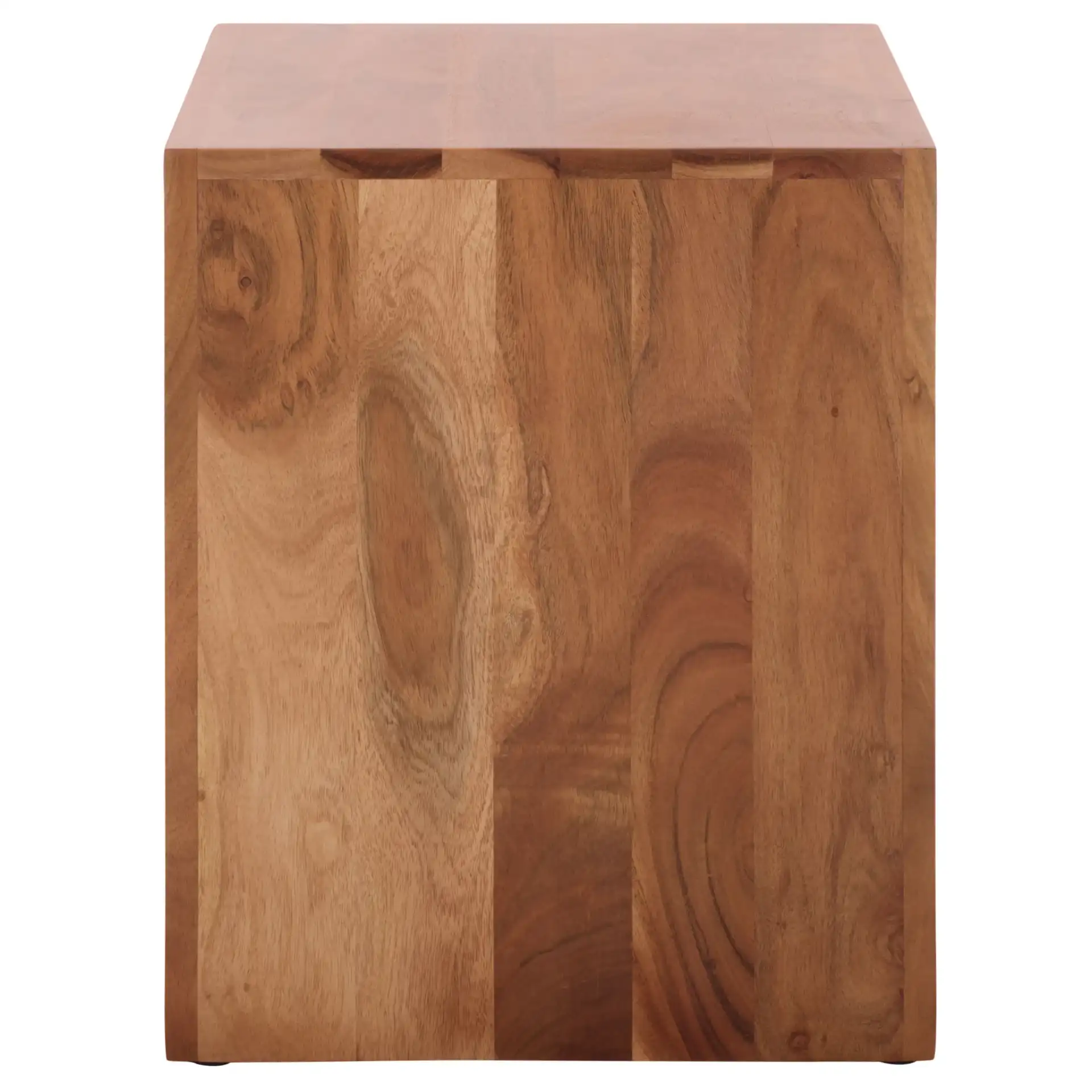 Amabu Accent Table in Walnut, detail view