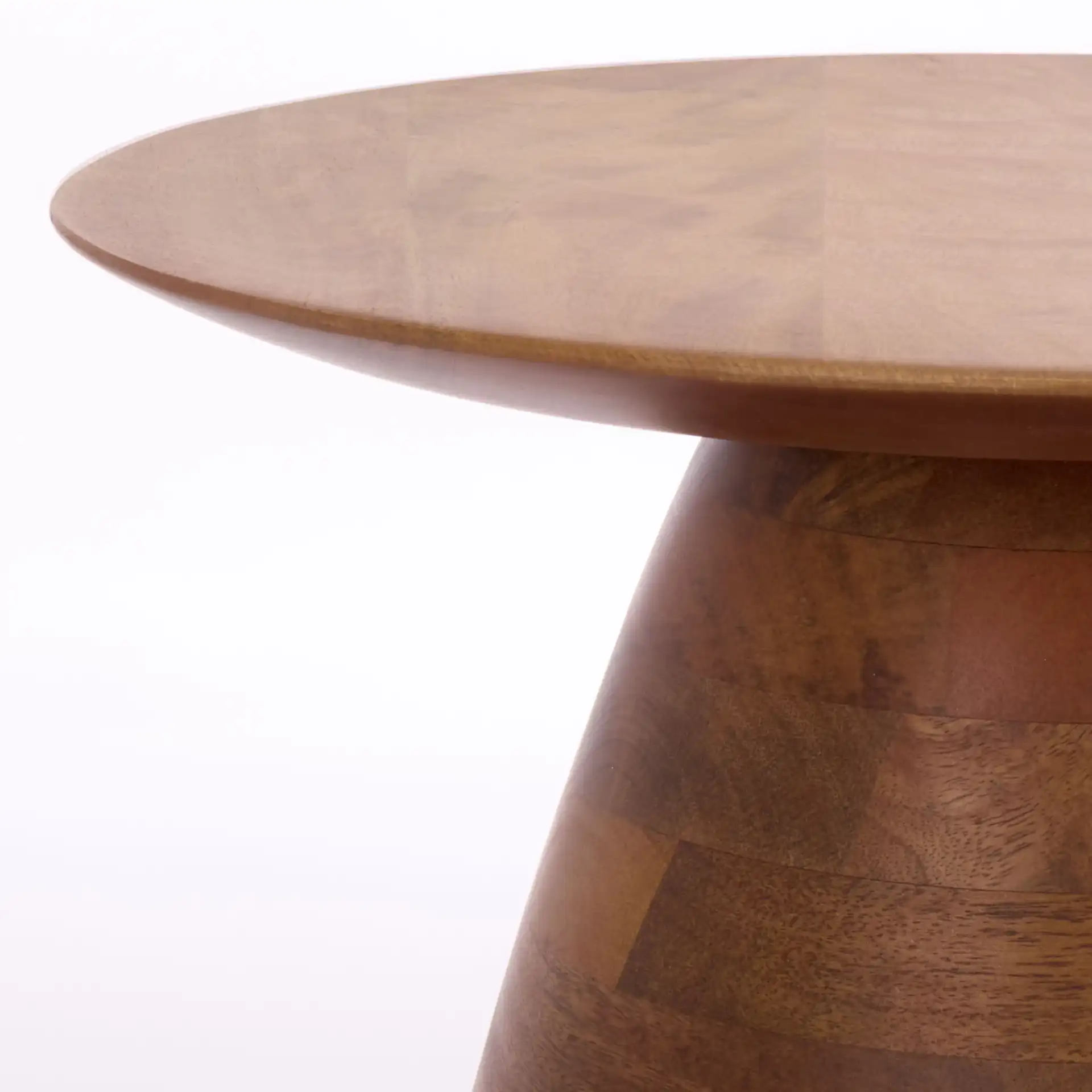 Karu Accent Table in Walnut in a styled room