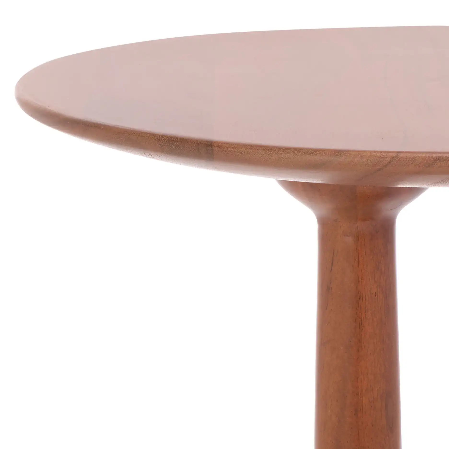 Irachi Accent Table in Walnut in a styled room