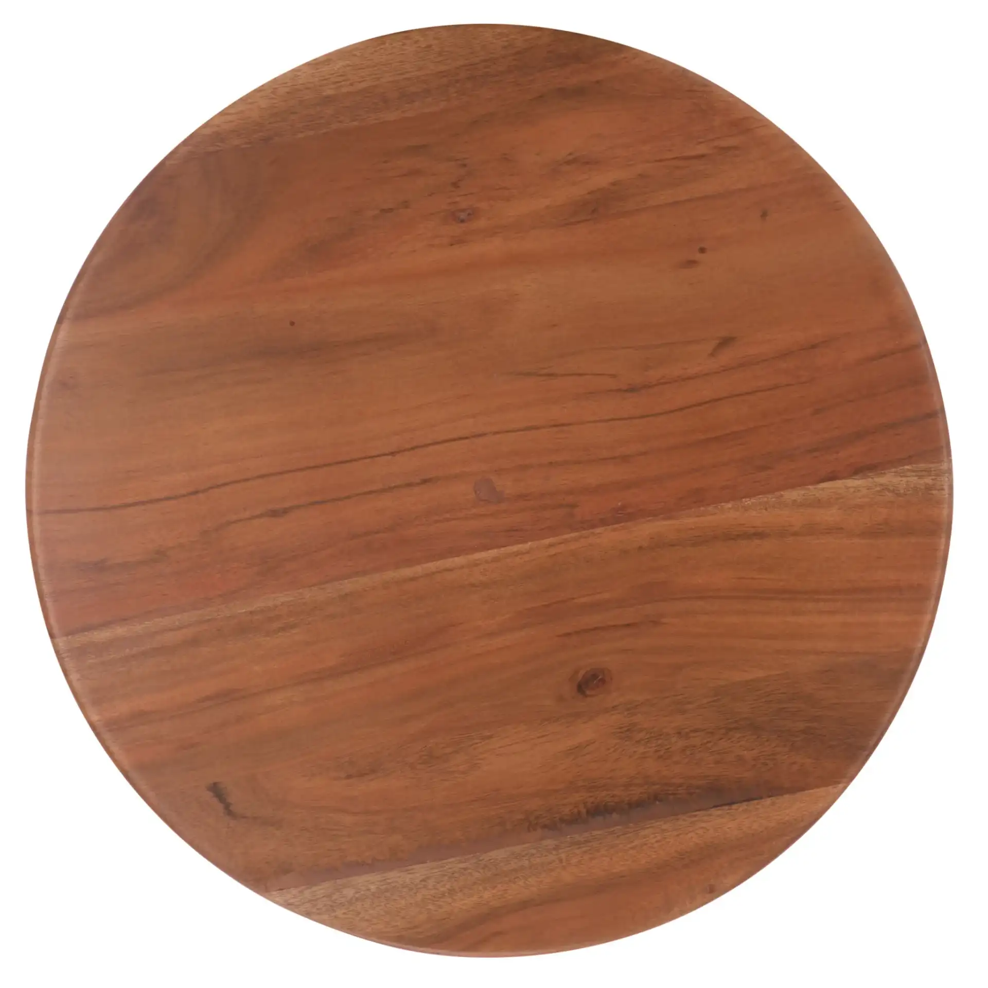 Irachi Accent Table in Walnut, detail view