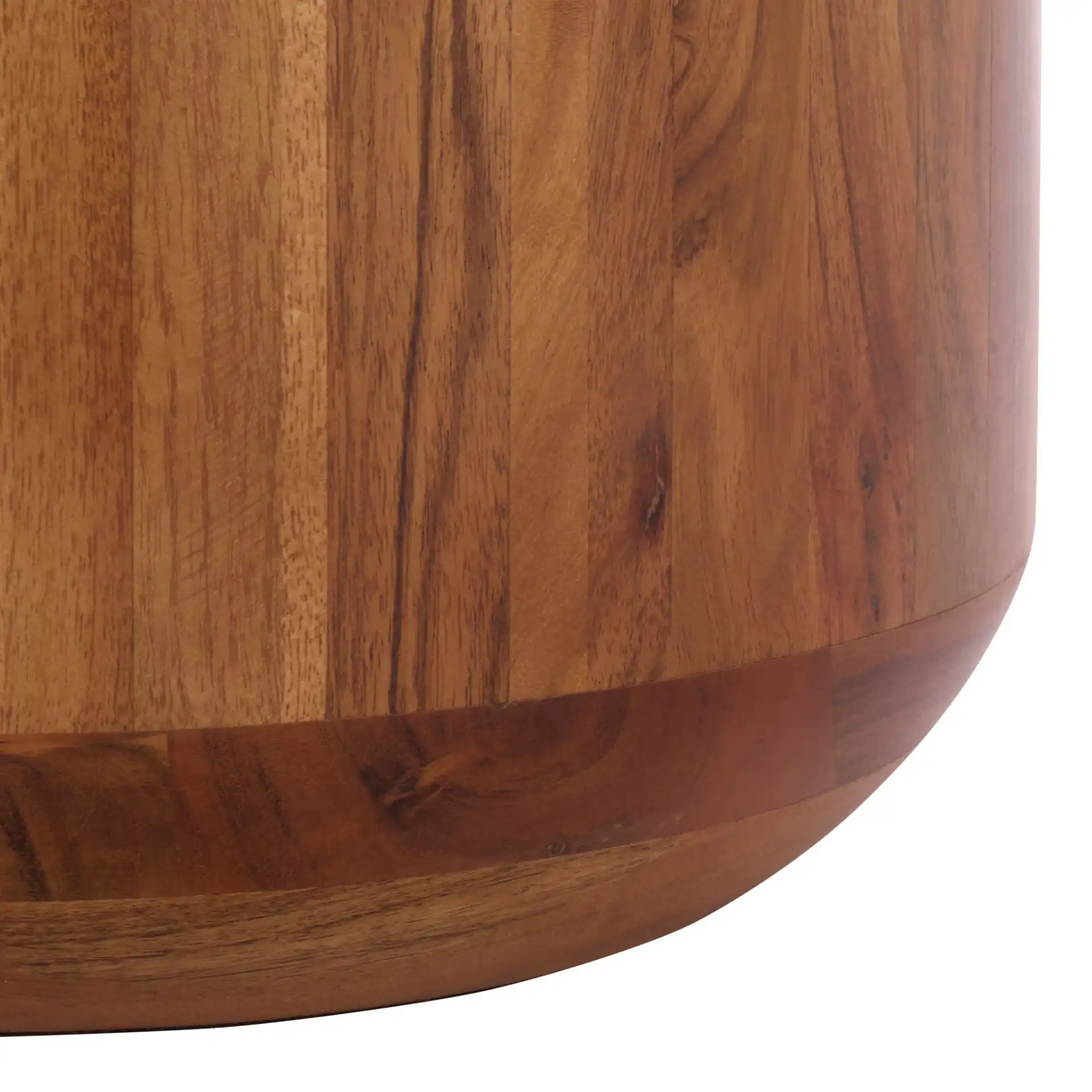 Masew Accent Table in Walnut, detail view