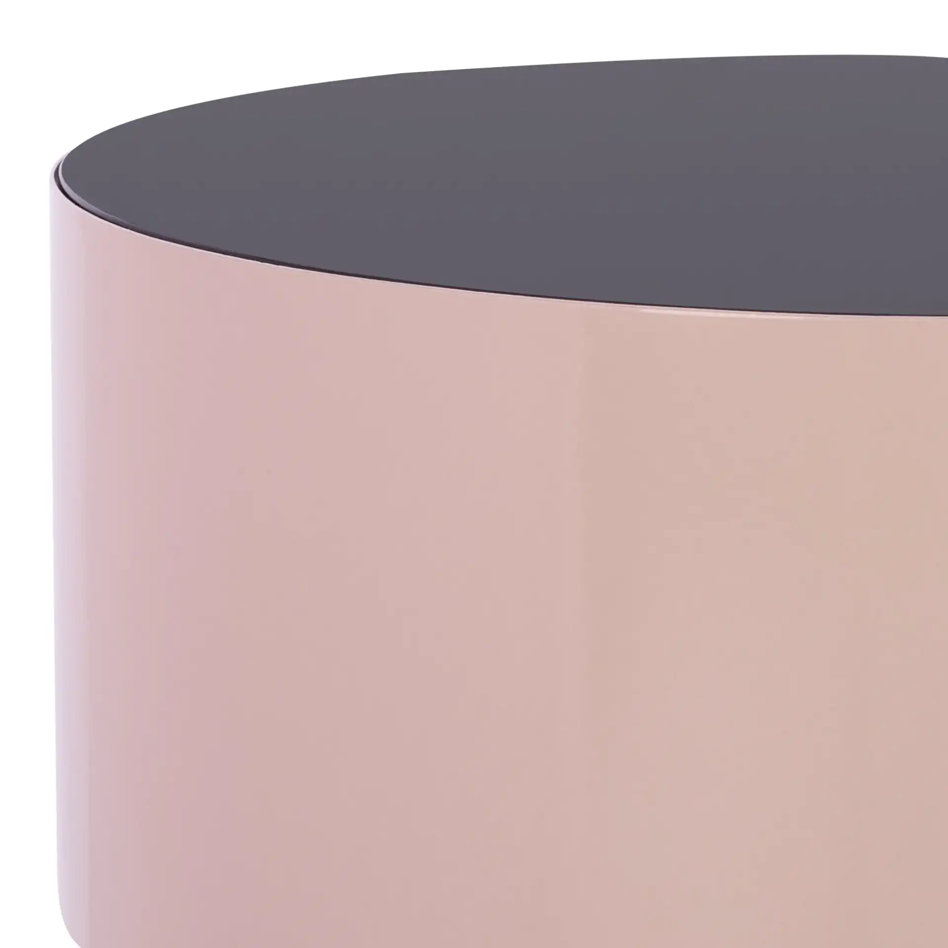 Sumiko Accent Table in Black / Taupe in a styled room